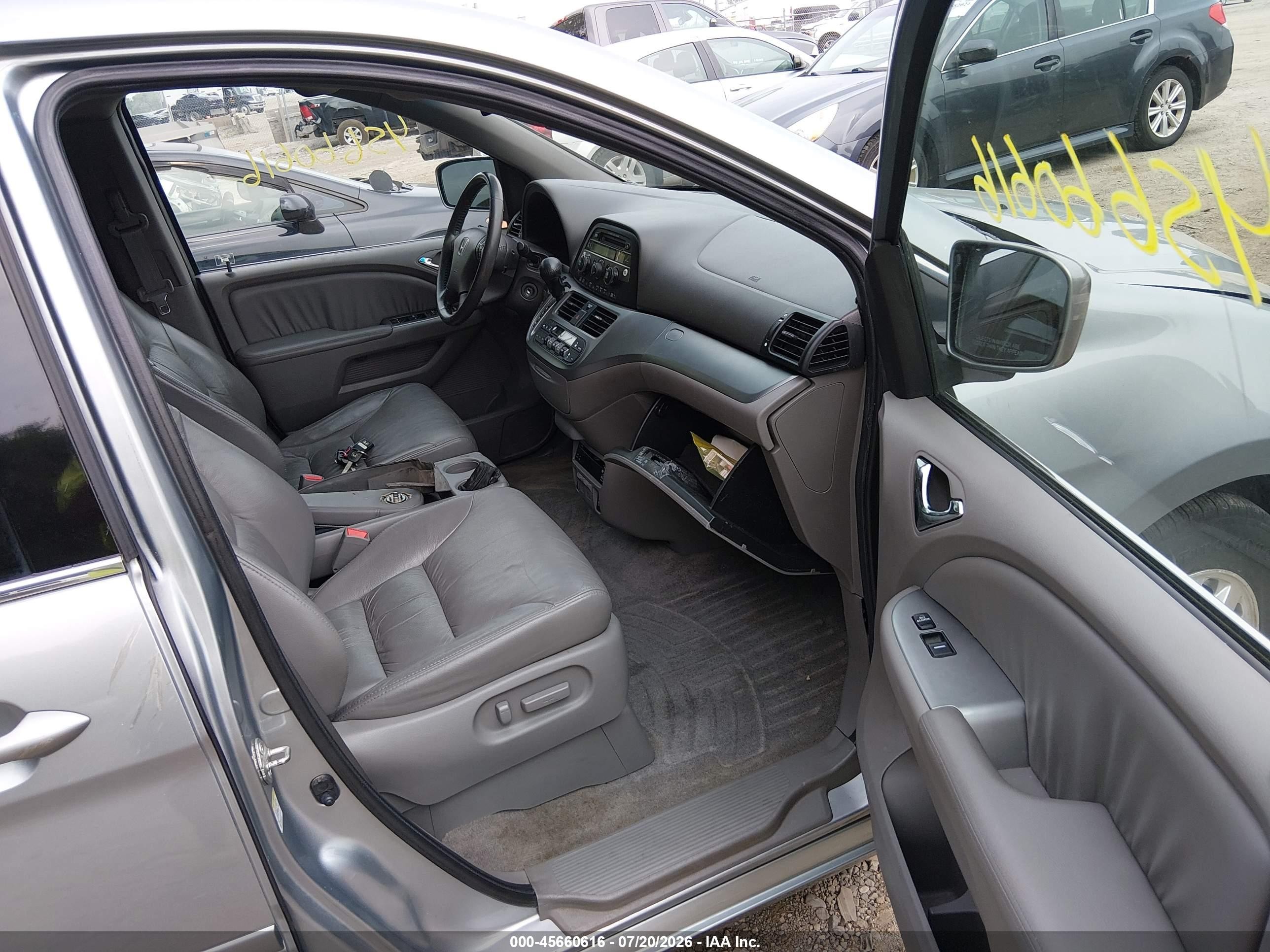 2010 Honda Odyssey Ex-l Silver vin: 5FNRL3H75AB085857