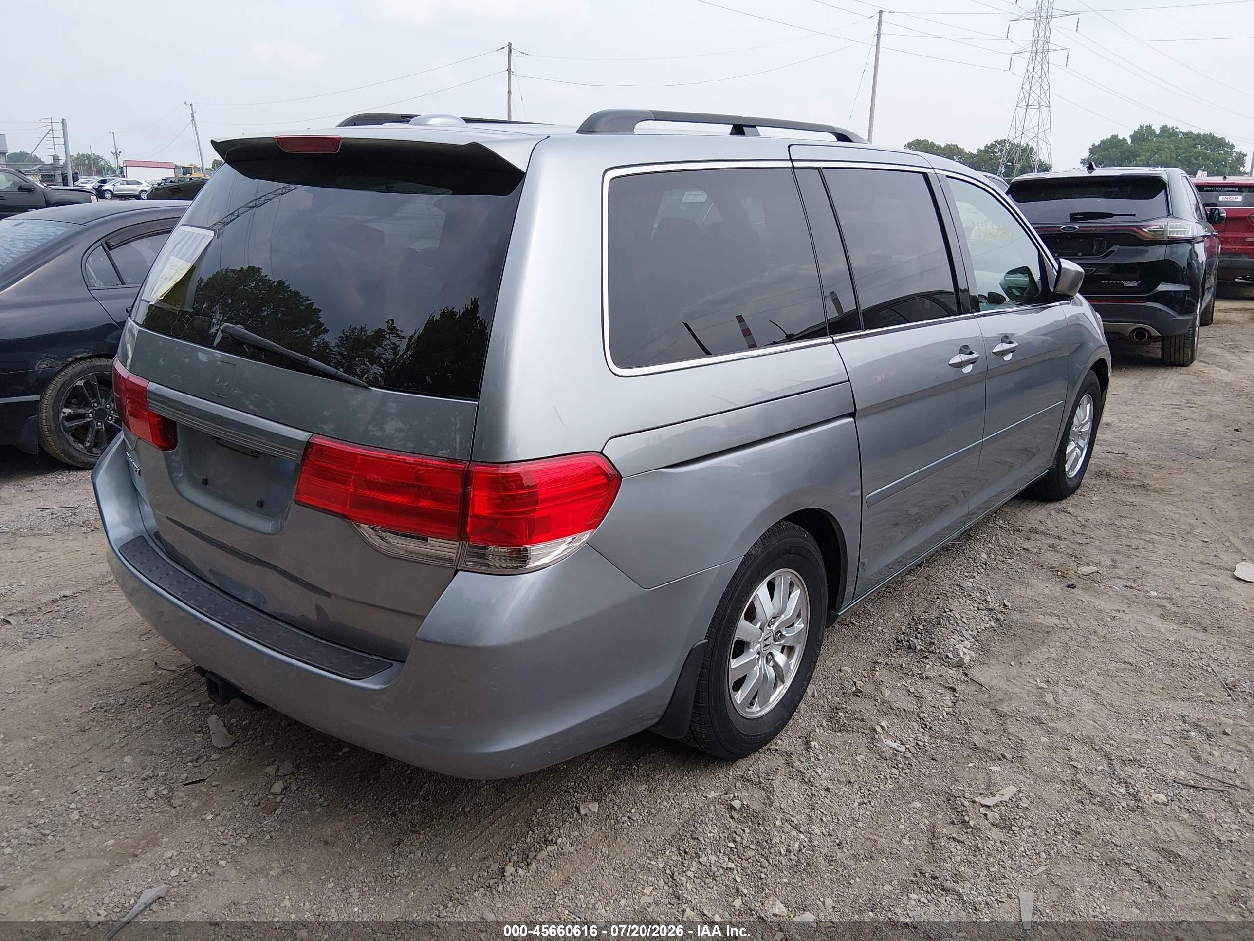 2010 Honda Odyssey Ex-l Silver vin: 5FNRL3H75AB085857