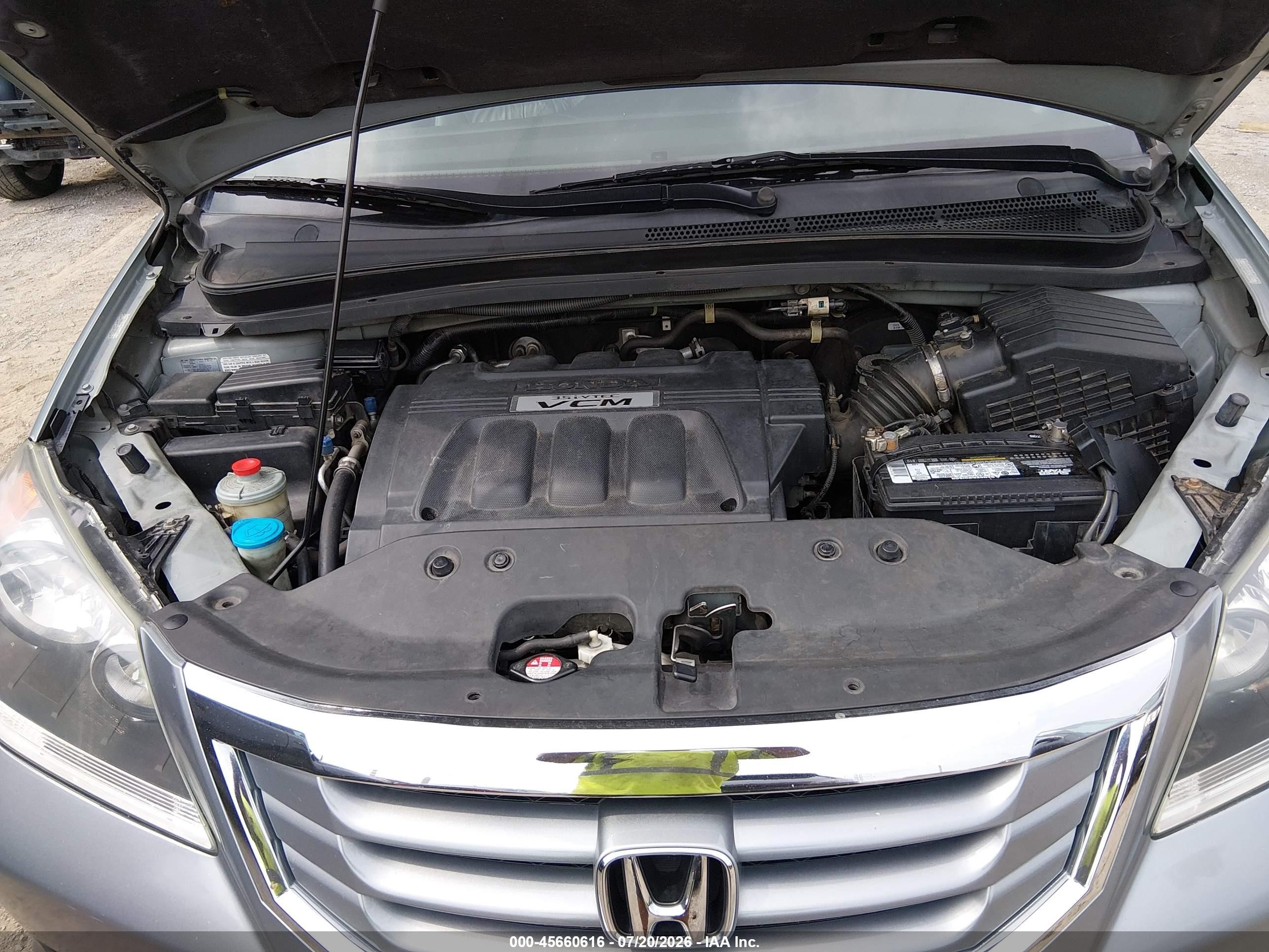 2010 Honda Odyssey Ex-l Silver vin: 5FNRL3H75AB085857
