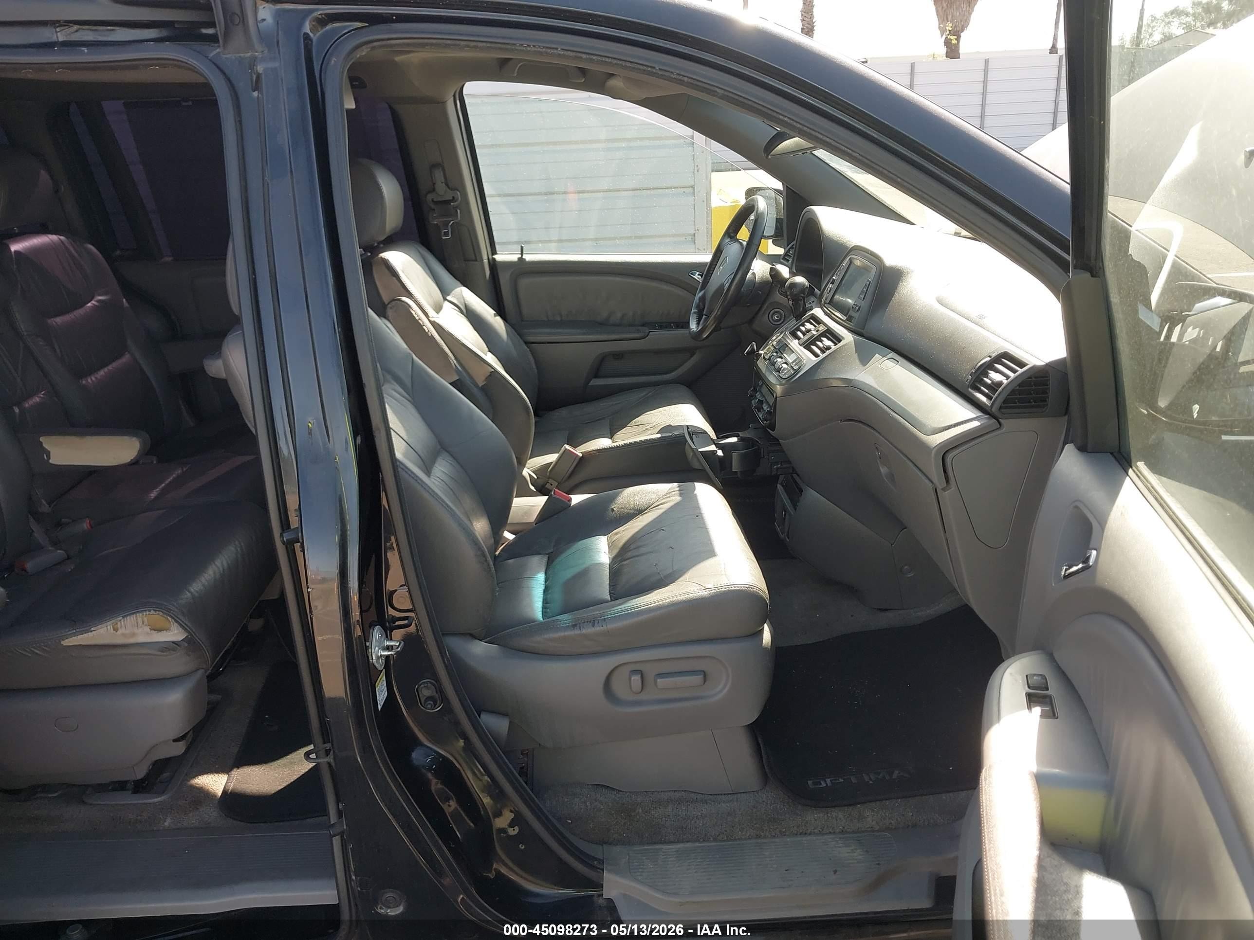 2010 Honda Odyssey Ex-l Black vin: 5FNRL3H75AB086314