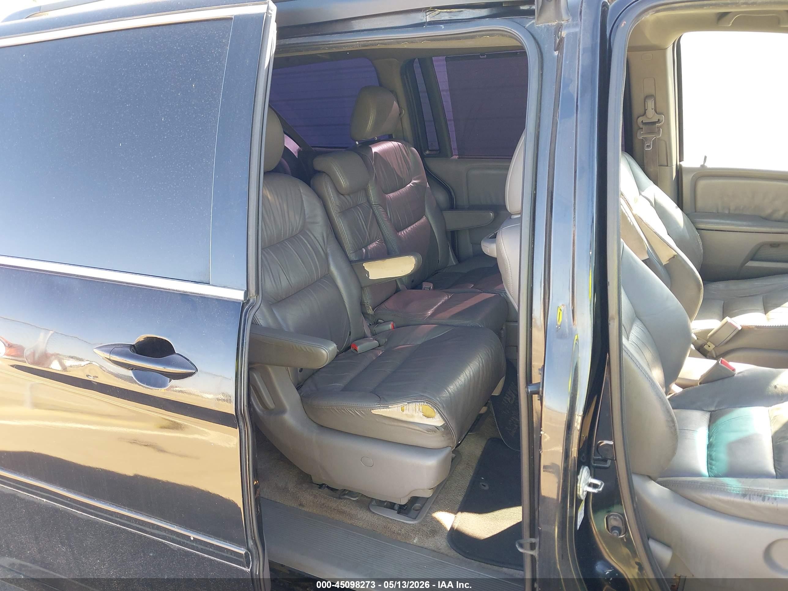 2010 Honda Odyssey Ex-l Black vin: 5FNRL3H75AB086314