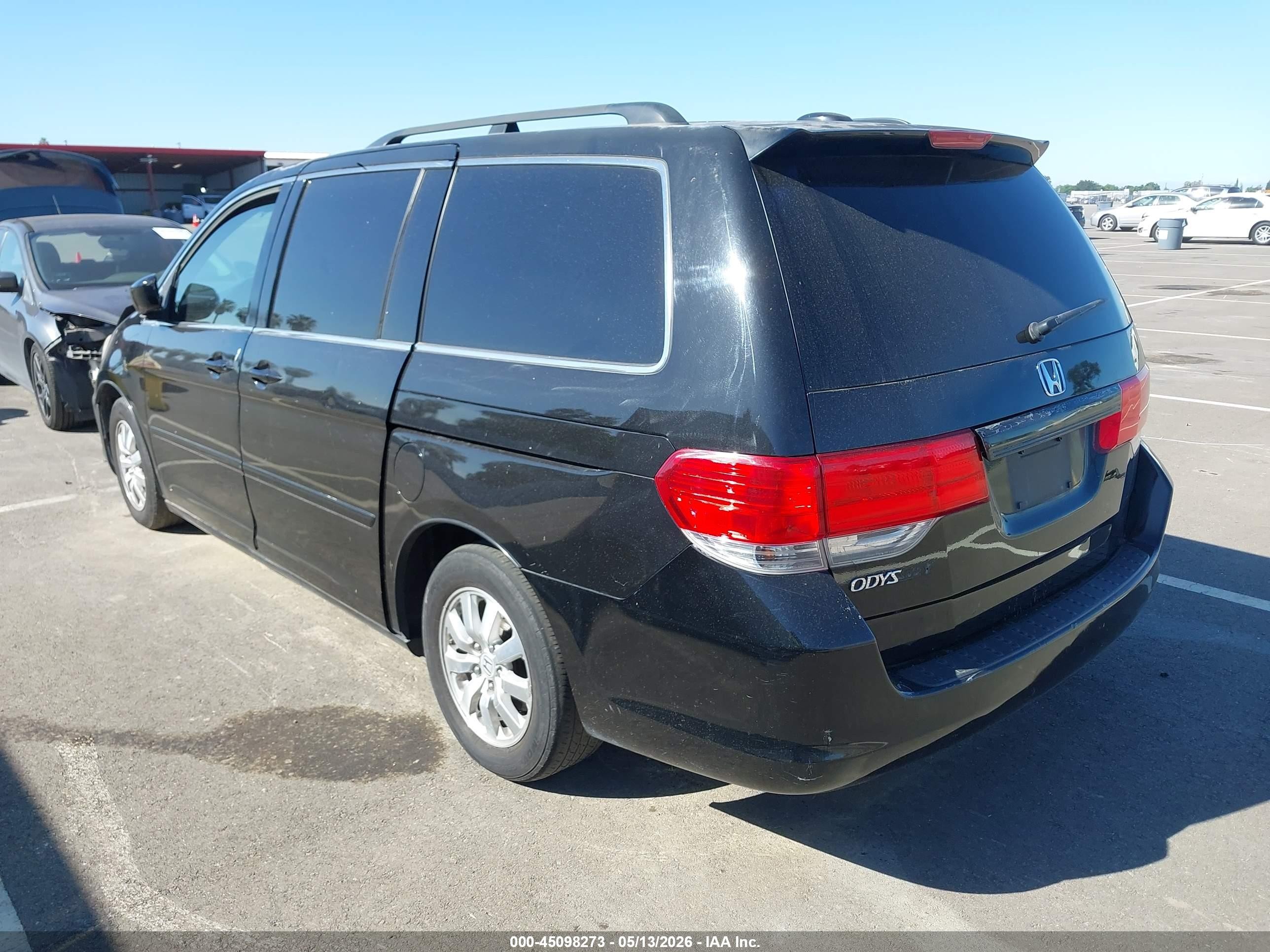 2010 Honda Odyssey Ex-l Black vin: 5FNRL3H75AB086314