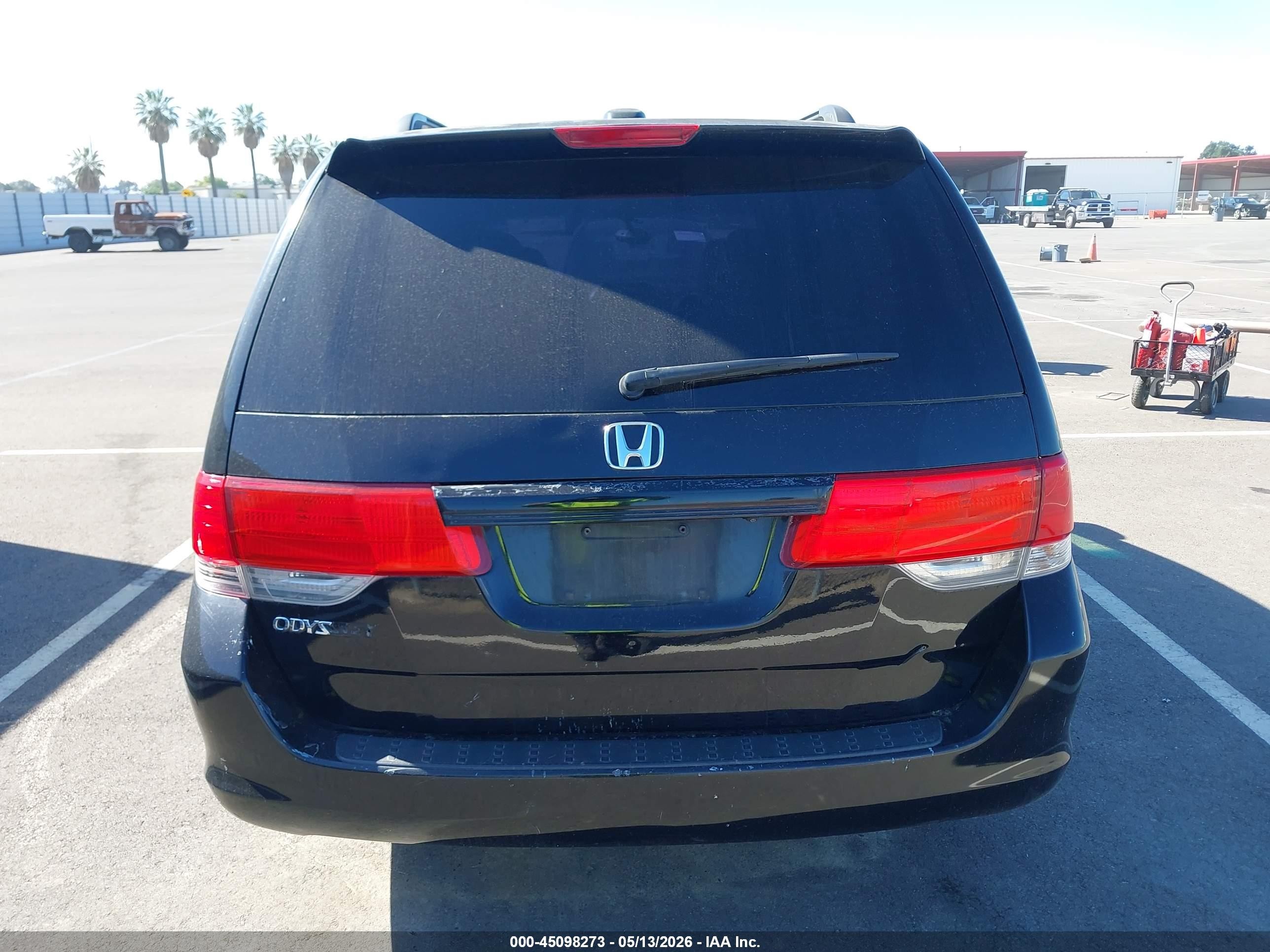 2010 Honda Odyssey Ex-l Black vin: 5FNRL3H75AB086314