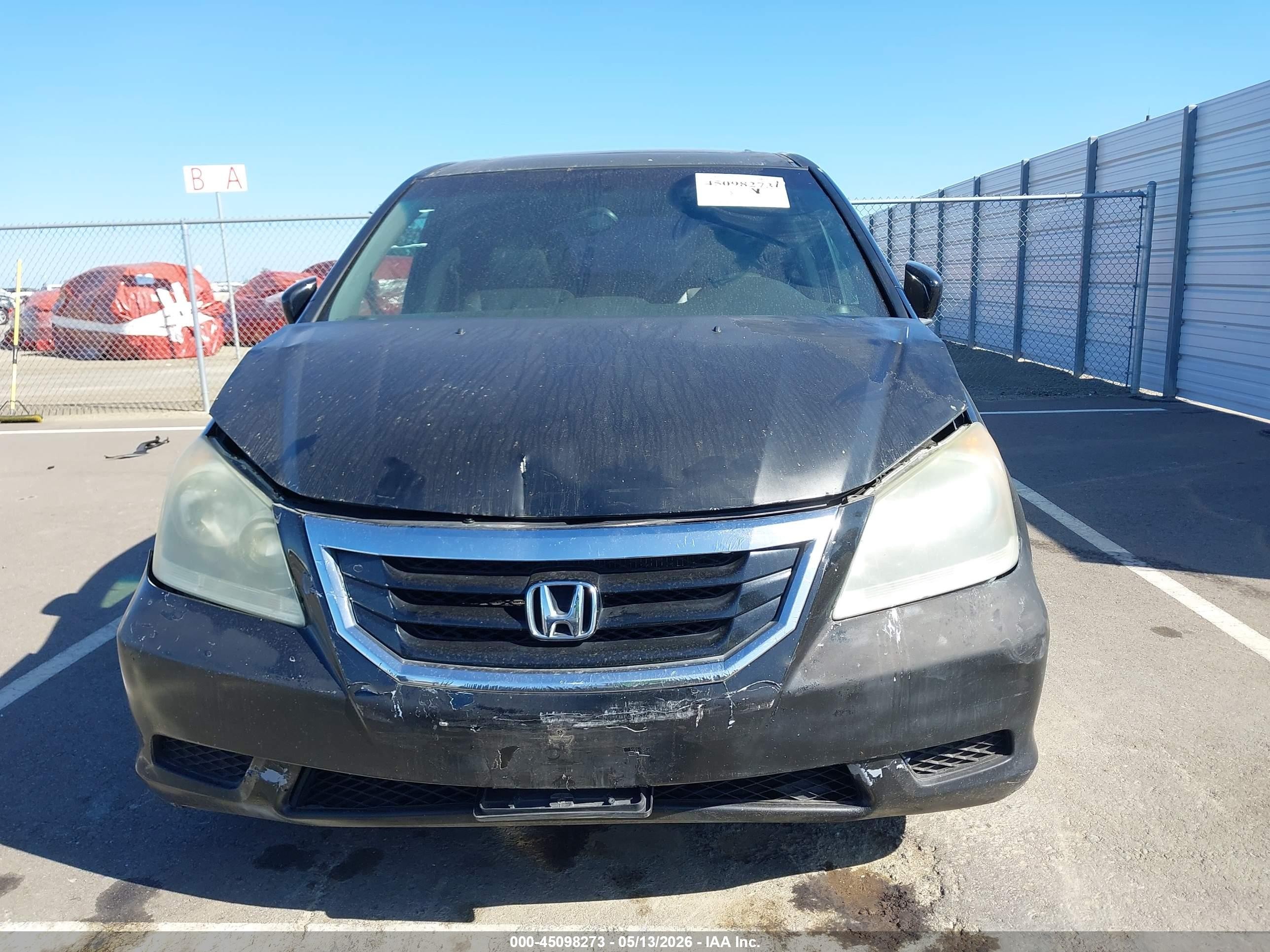 2010 Honda Odyssey Ex-l Black vin: 5FNRL3H75AB086314