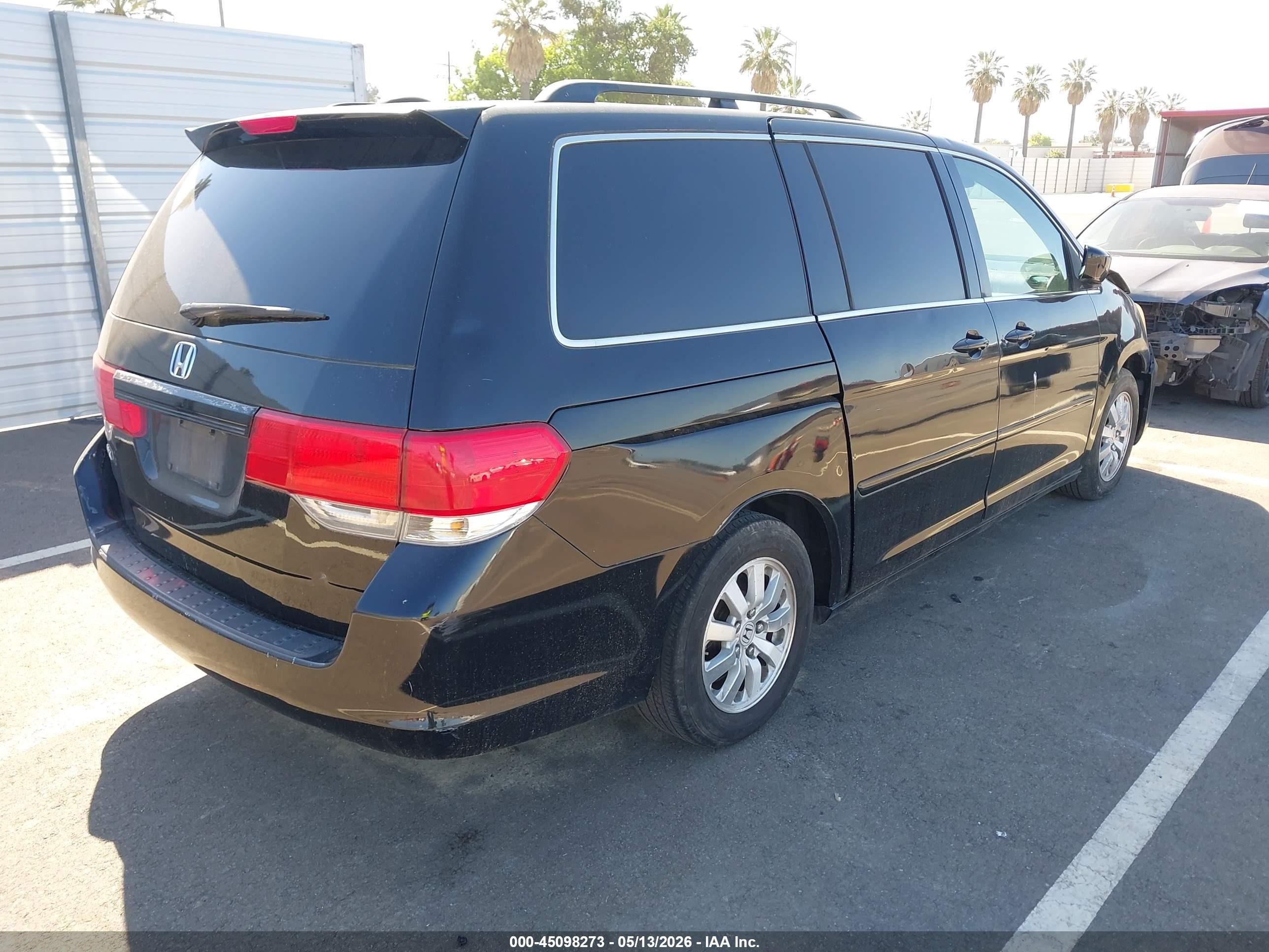 2010 Honda Odyssey Ex-l Black vin: 5FNRL3H75AB086314