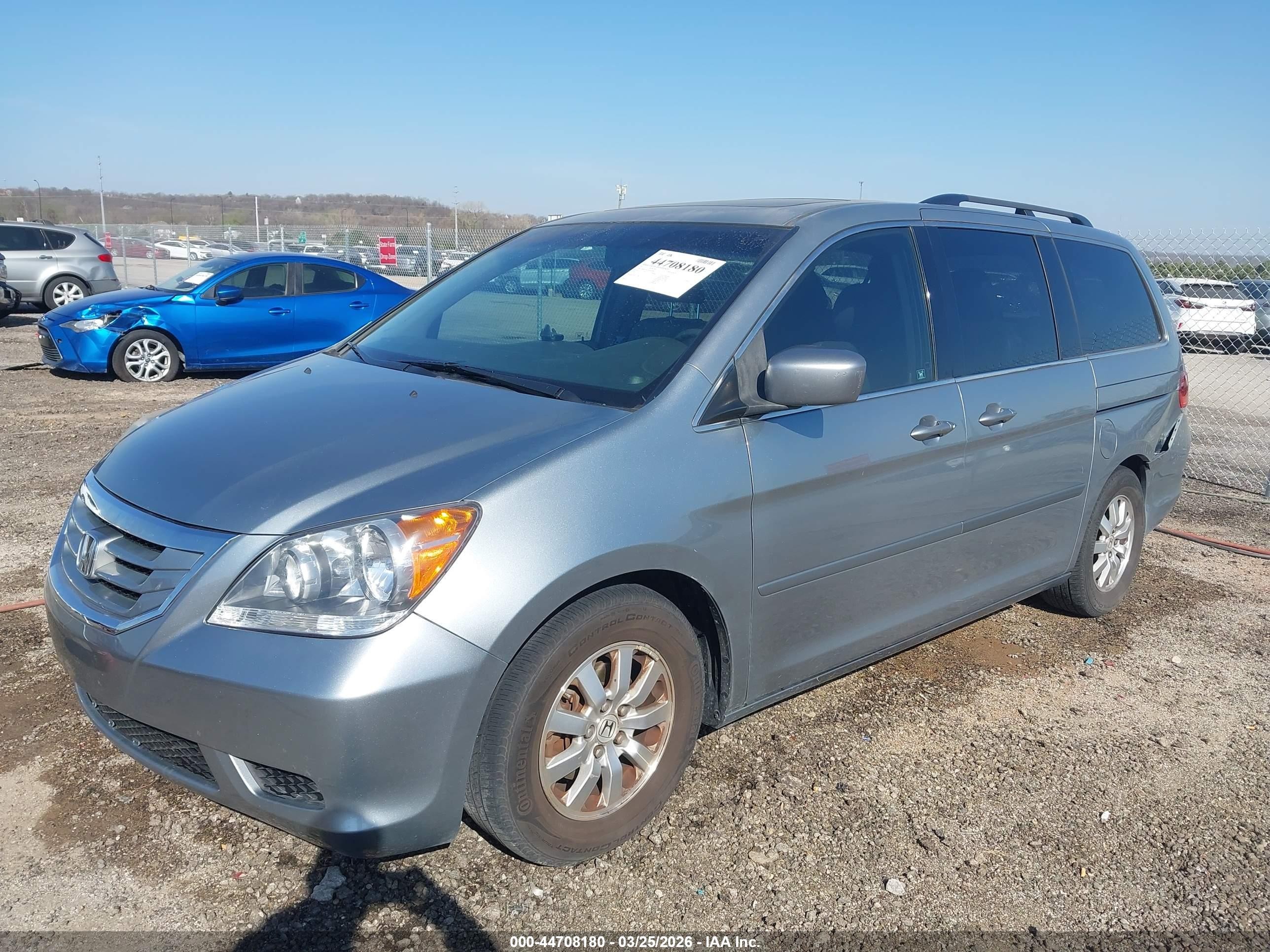 2010 Honda Odyssey Ex-l Silver vin: 5FNRL3H75AB107582