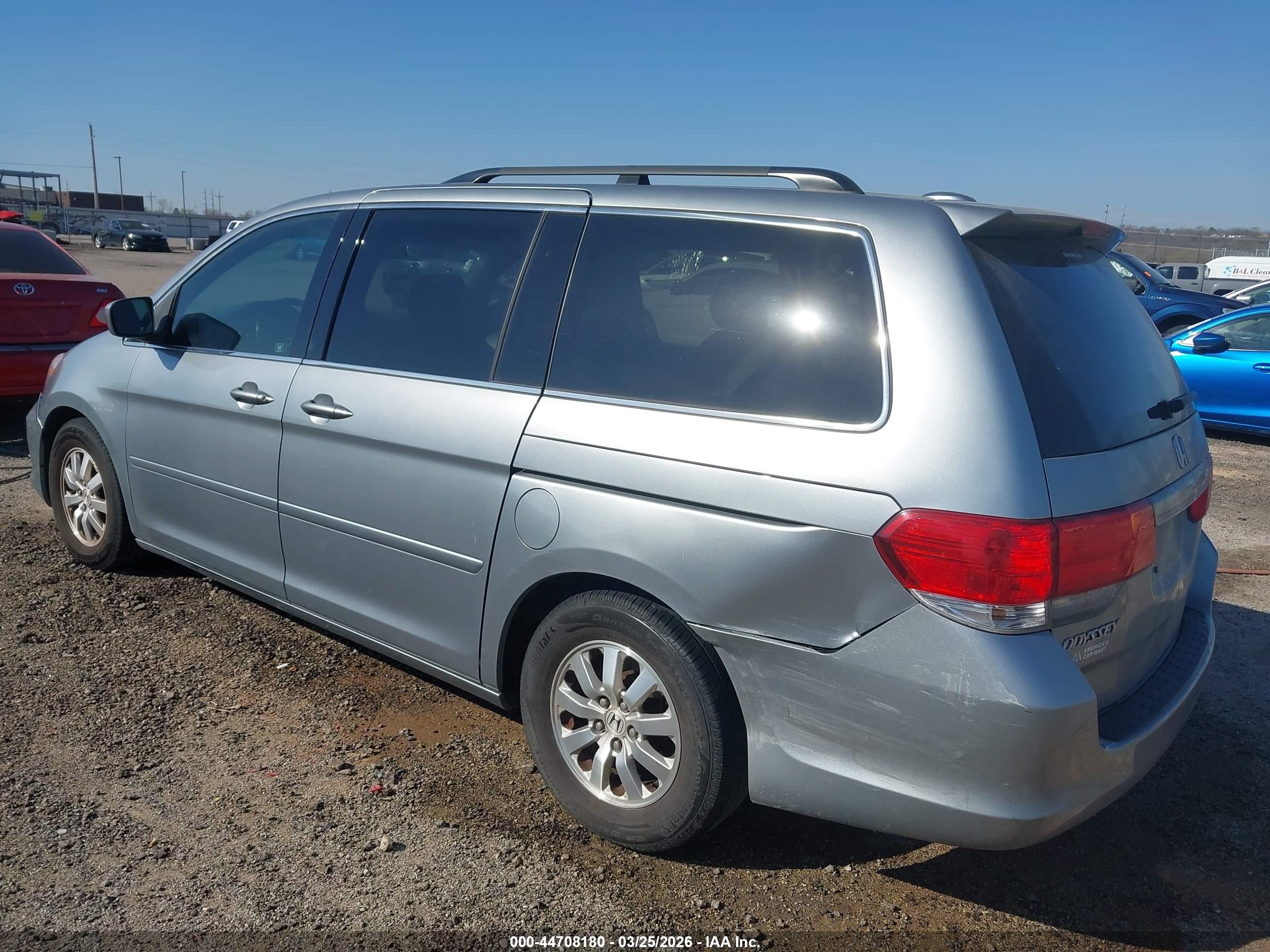 2010 Honda Odyssey Ex-l Silver vin: 5FNRL3H75AB107582