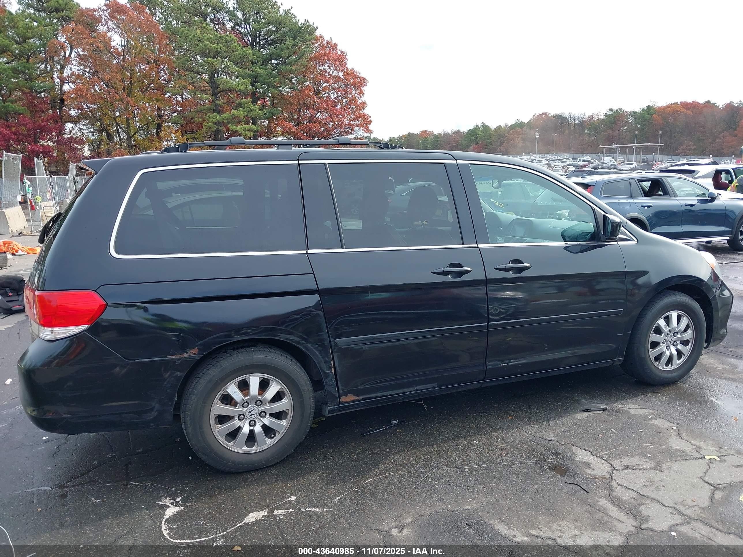 2010 Honda Odyssey Ex-l Black vin: 5FNRL3H76AB020337