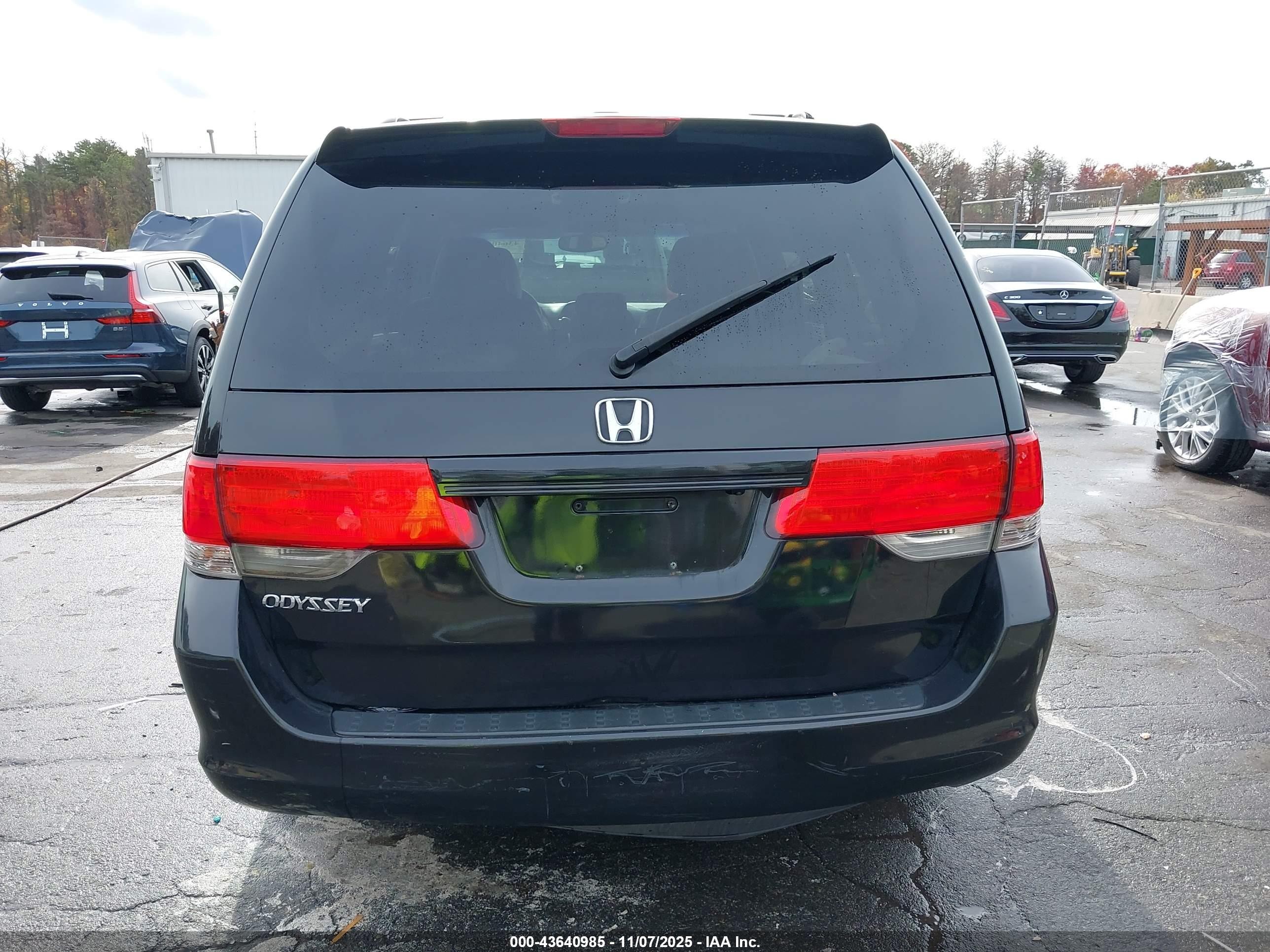 2010 Honda Odyssey Ex-l Black vin: 5FNRL3H76AB020337