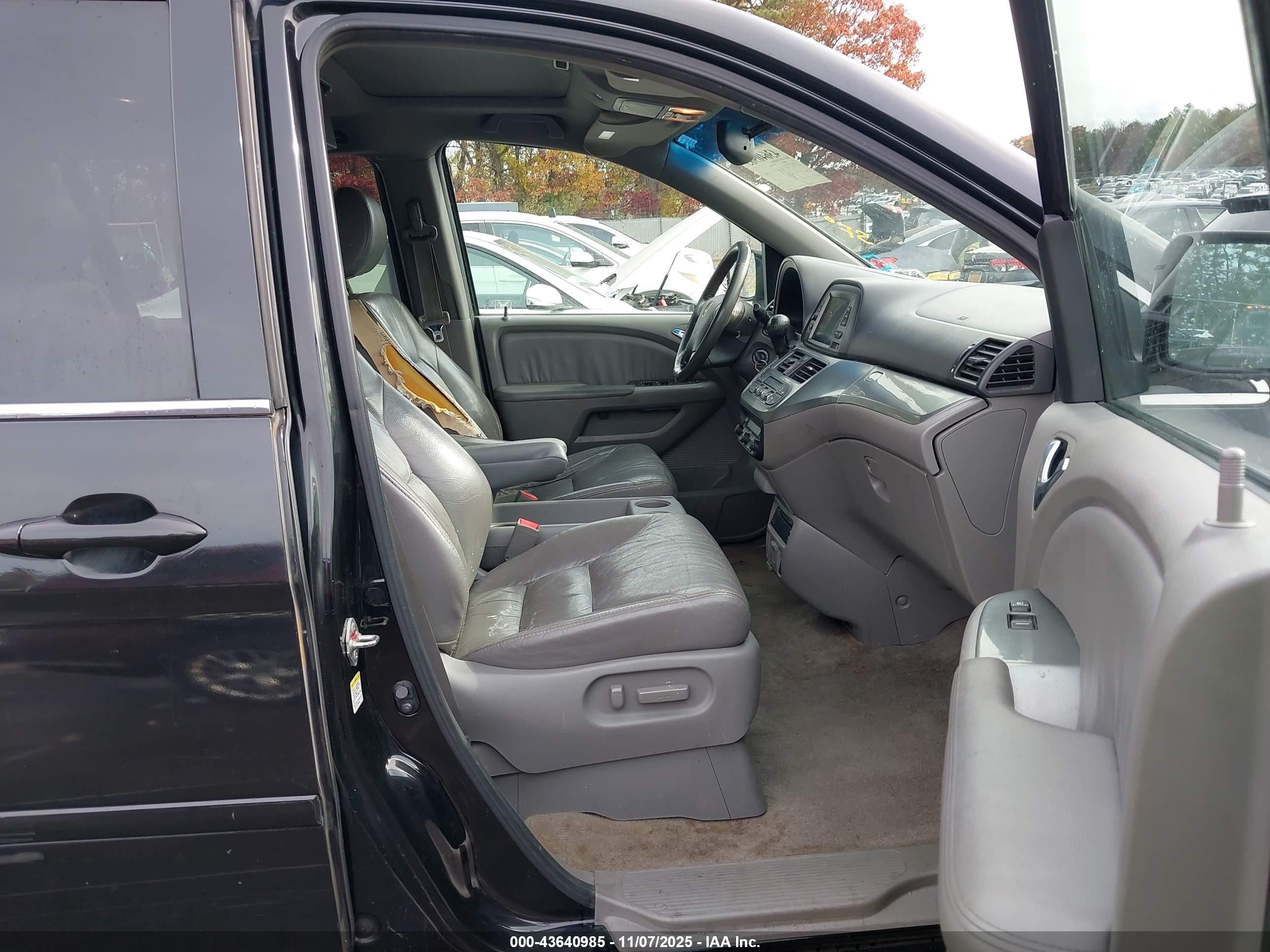 2010 Honda Odyssey Ex-l Black vin: 5FNRL3H76AB020337
