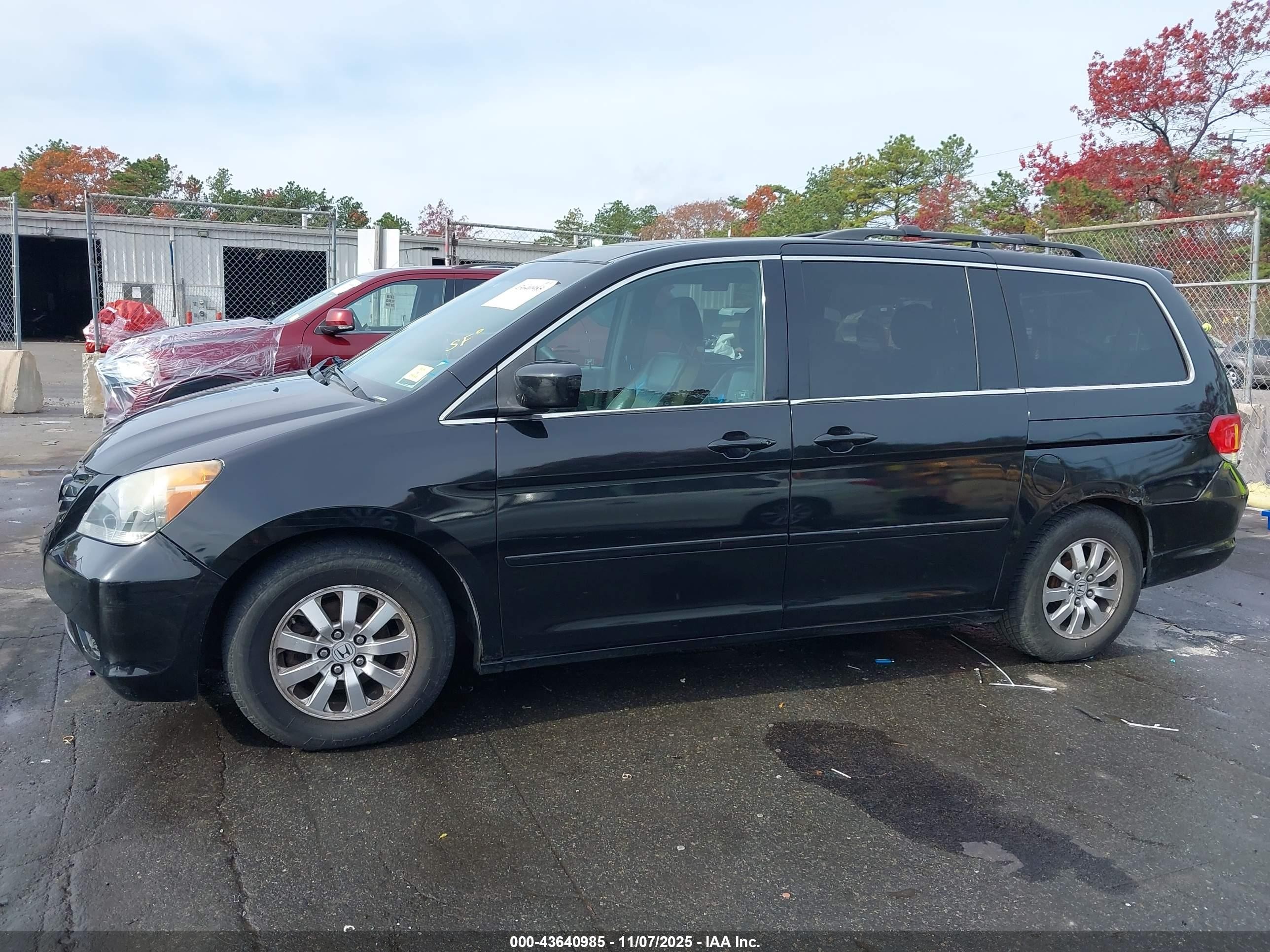 2010 Honda Odyssey Ex-l Black vin: 5FNRL3H76AB020337