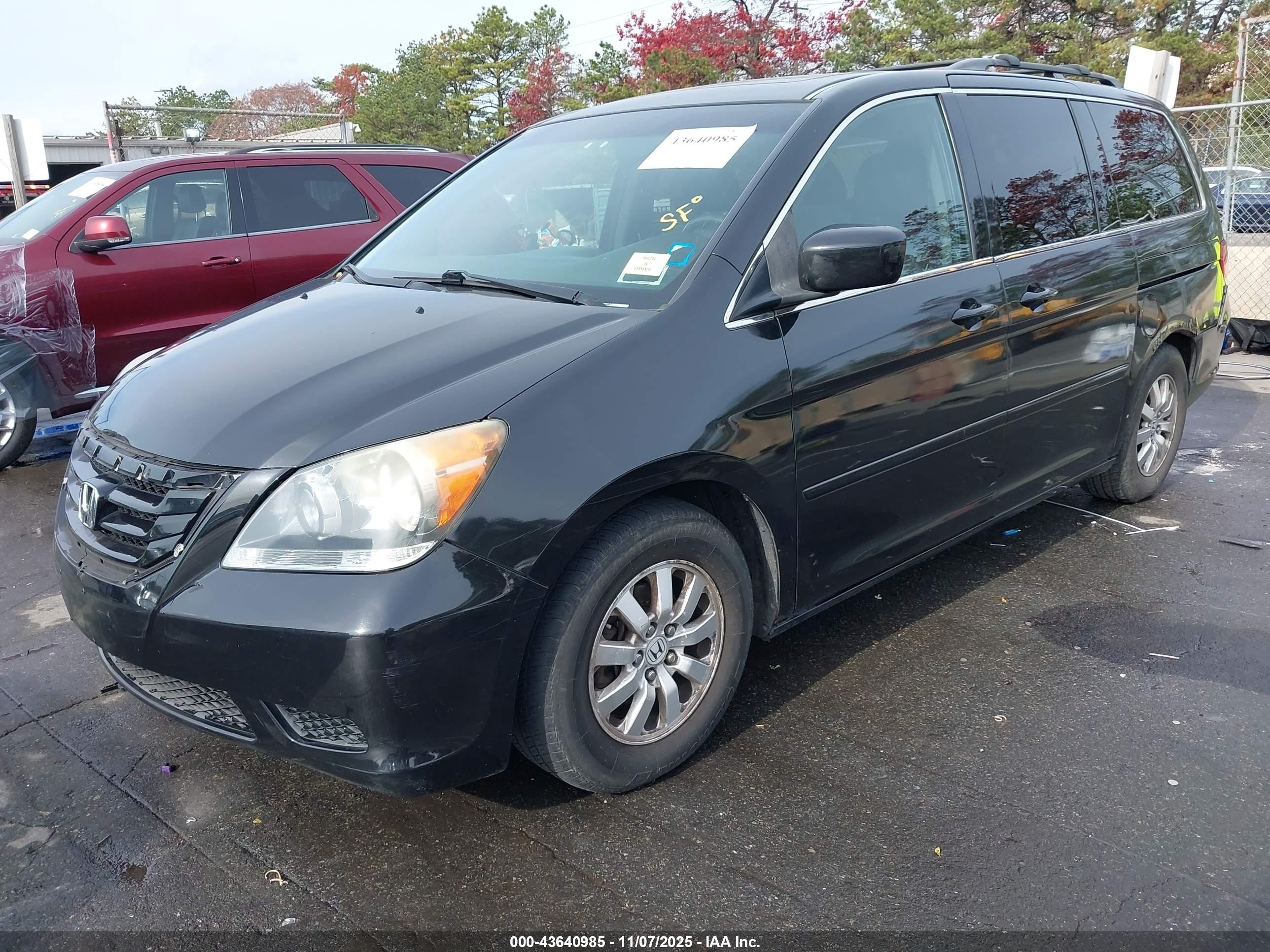 2010 Honda Odyssey Ex-l Black vin: 5FNRL3H76AB020337