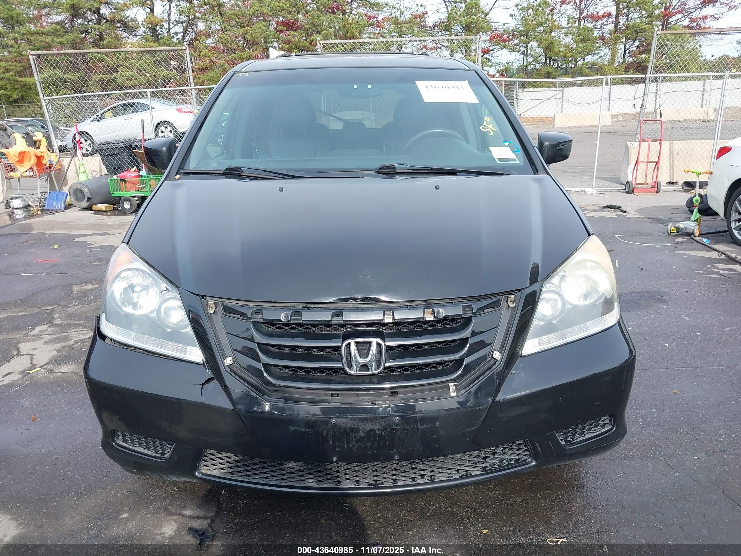 2010 Honda Odyssey Ex-l Black vin: 5FNRL3H76AB020337