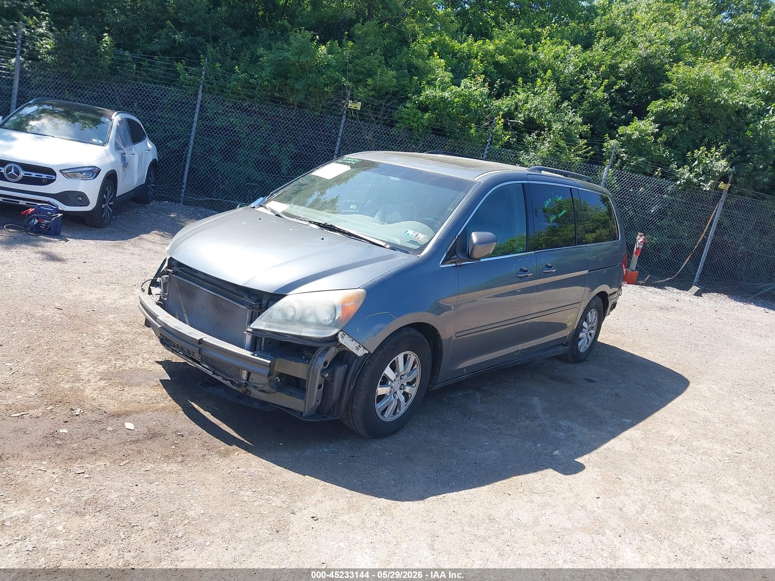 2010 Honda Odyssey Ex-l Серый vin: 5FNRL3H76AB053631