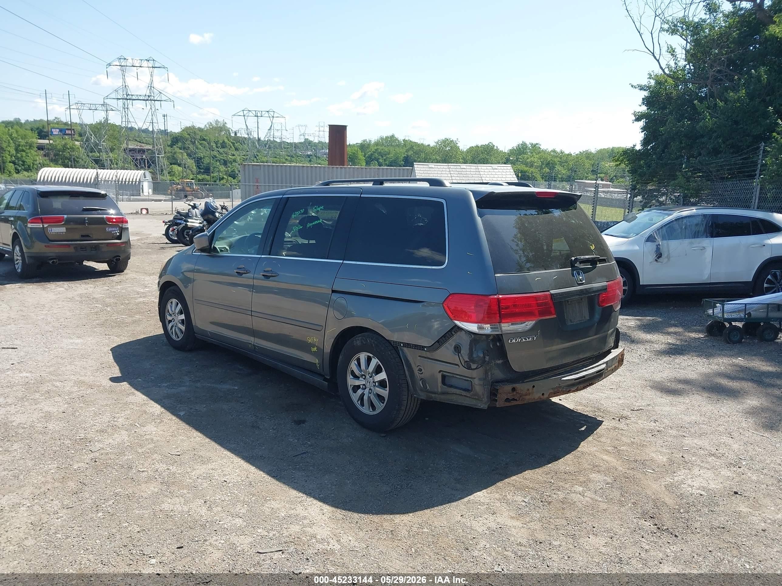 2010 Honda Odyssey Ex-l Серый vin: 5FNRL3H76AB053631