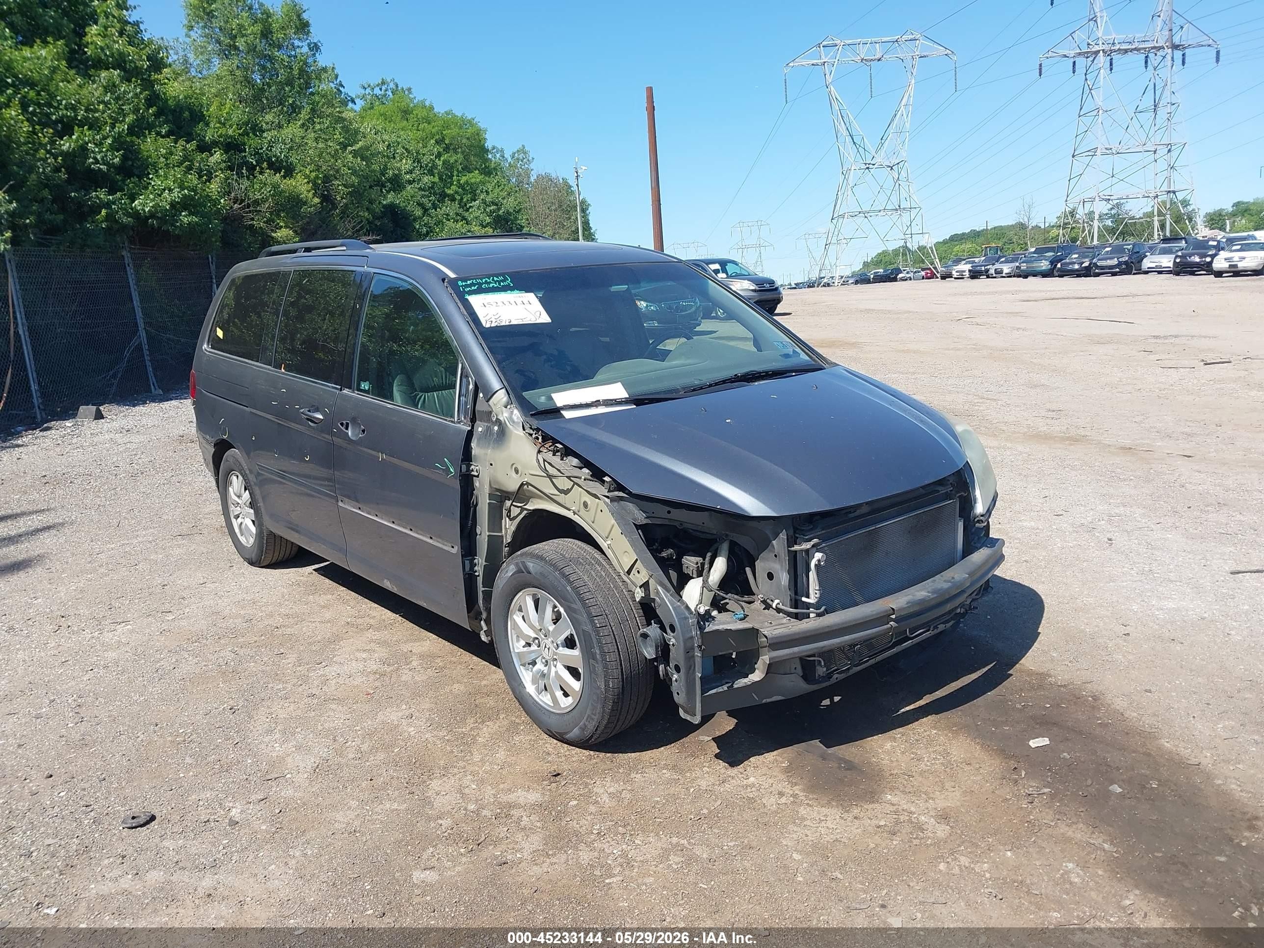 2010 Honda Odyssey Ex-l Серый vin: 5FNRL3H76AB053631