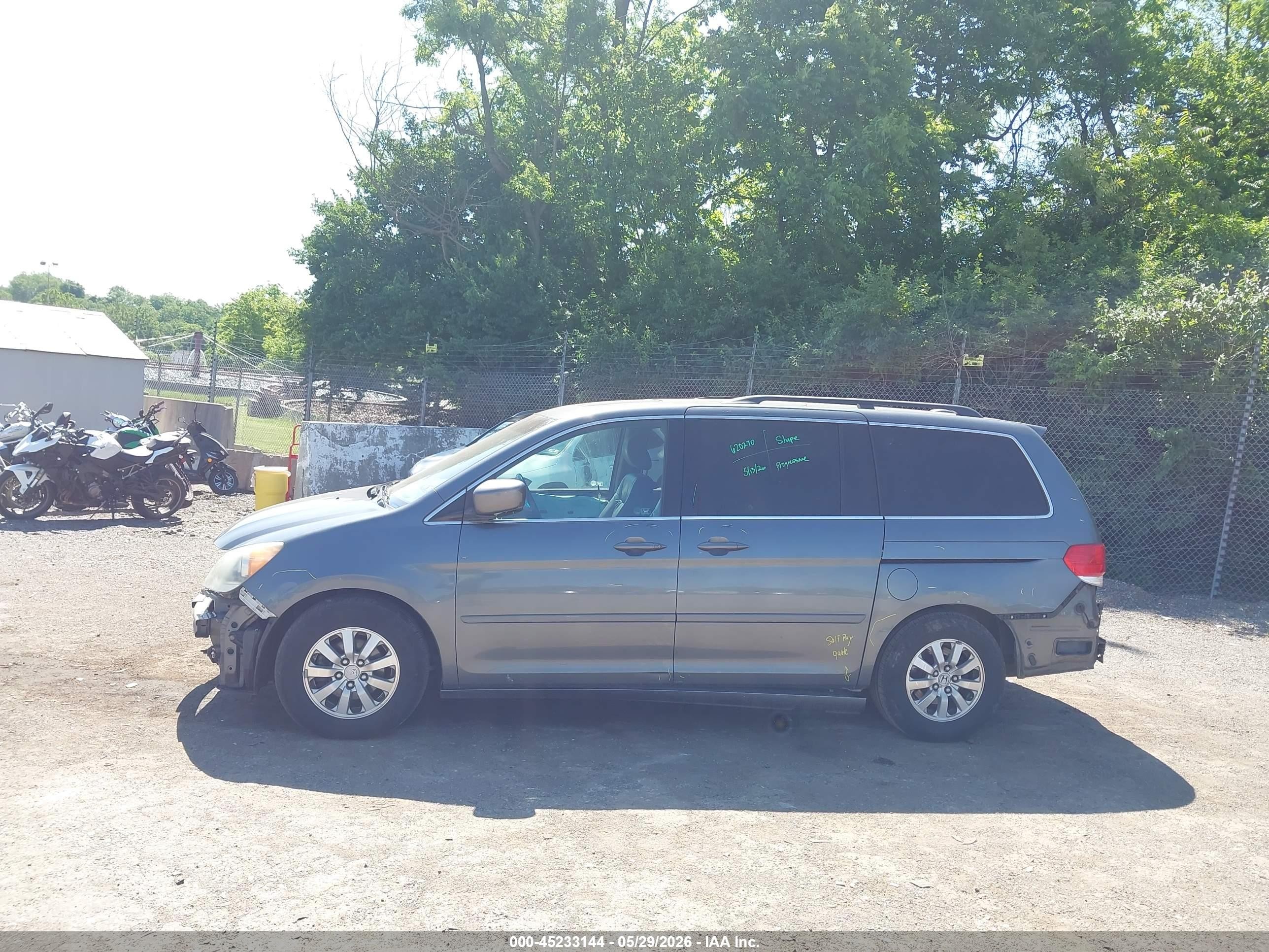 2010 Honda Odyssey Ex-l Серый vin: 5FNRL3H76AB053631