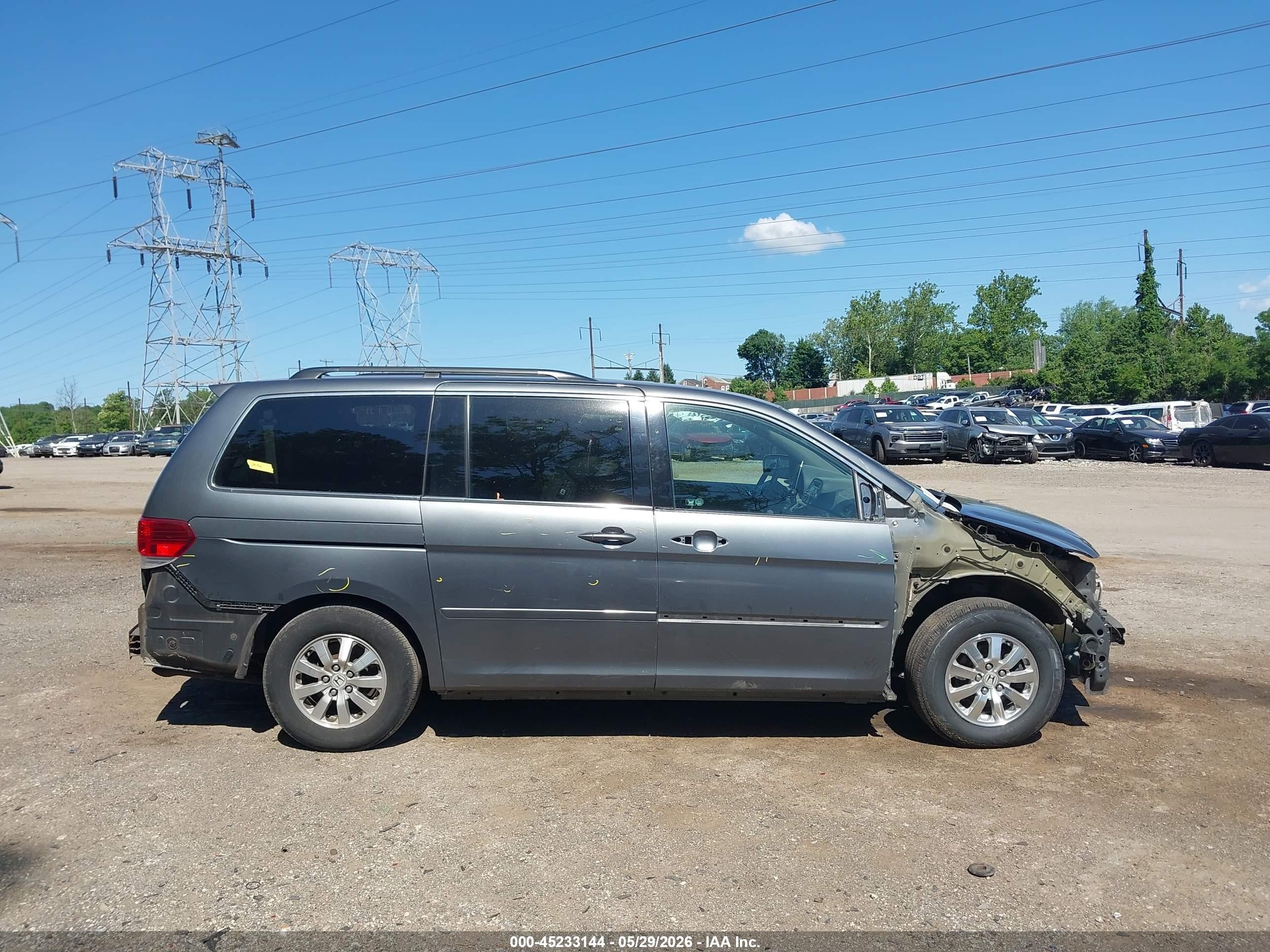 2010 Honda Odyssey Ex-l Серый vin: 5FNRL3H76AB053631