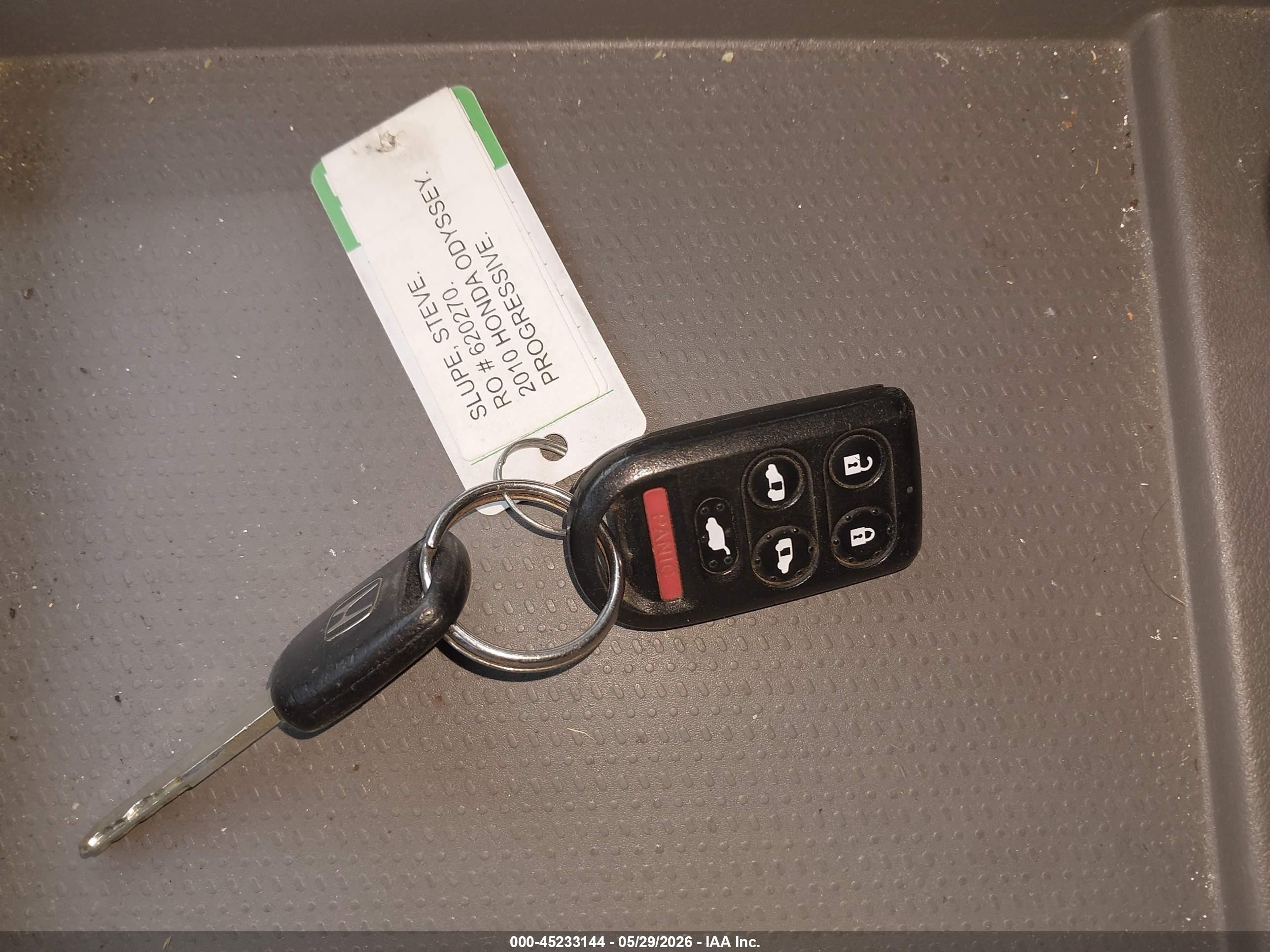 2010 Honda Odyssey Ex-l Серый vin: 5FNRL3H76AB053631
