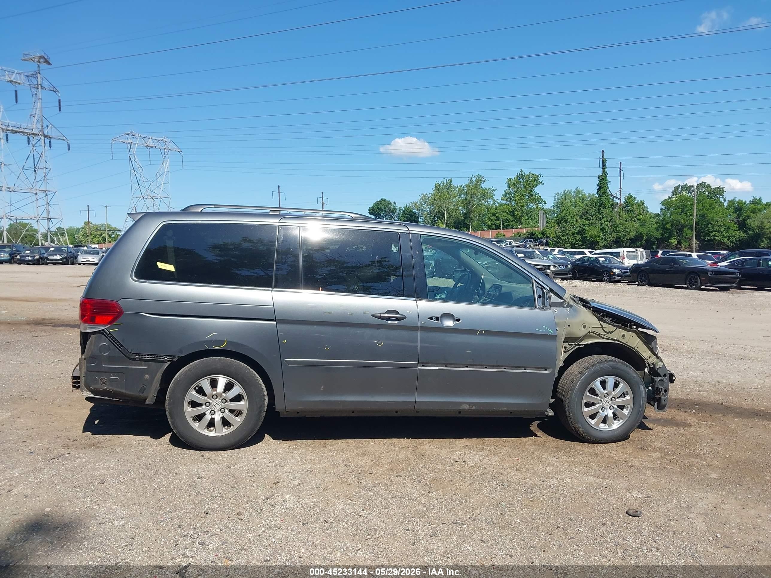 2010 Honda Odyssey Ex-l Серый vin: 5FNRL3H76AB053631