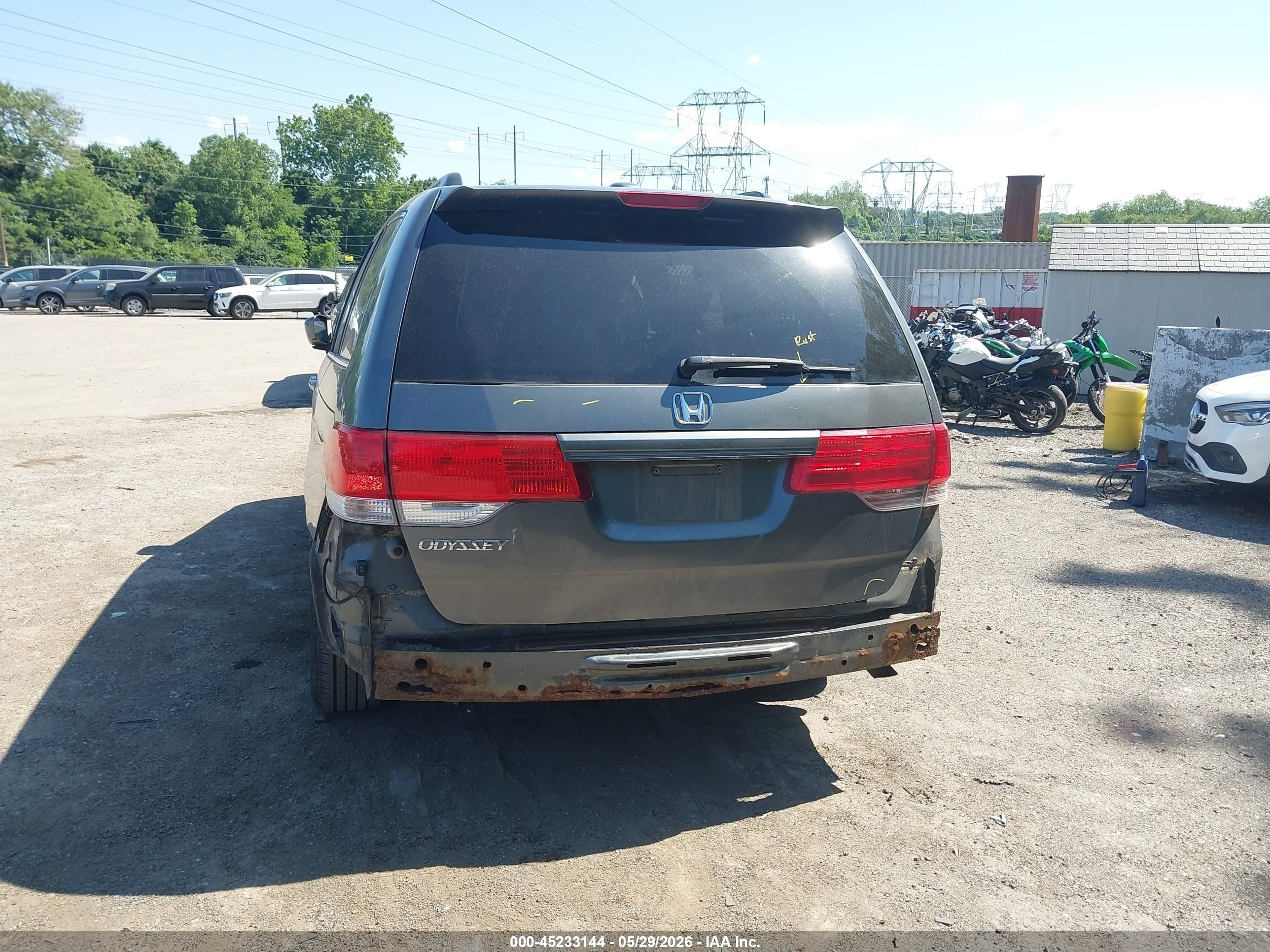 2010 Honda Odyssey Ex-l Серый vin: 5FNRL3H76AB053631