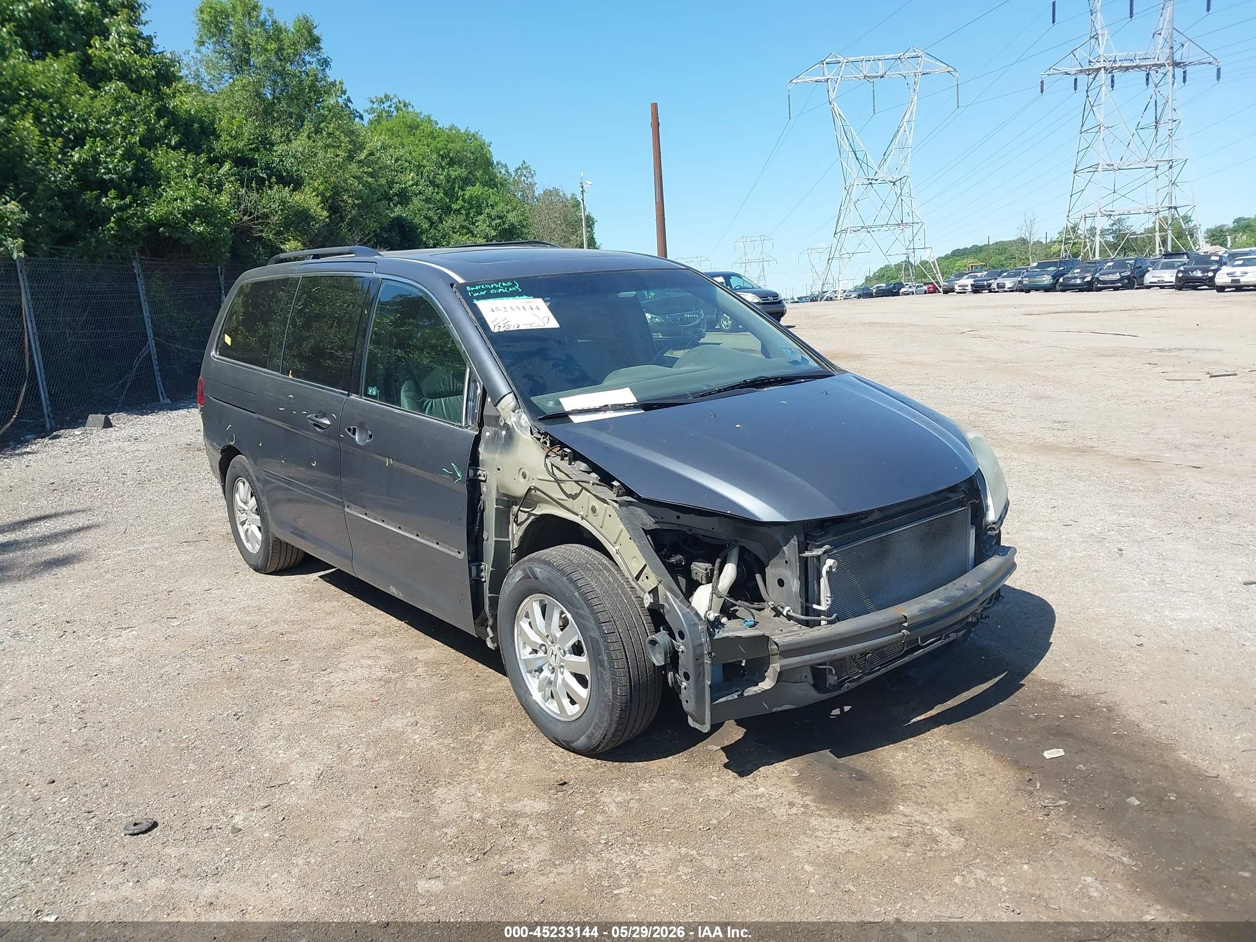 2010 Honda Odyssey Ex-l Серый vin: 5FNRL3H76AB053631