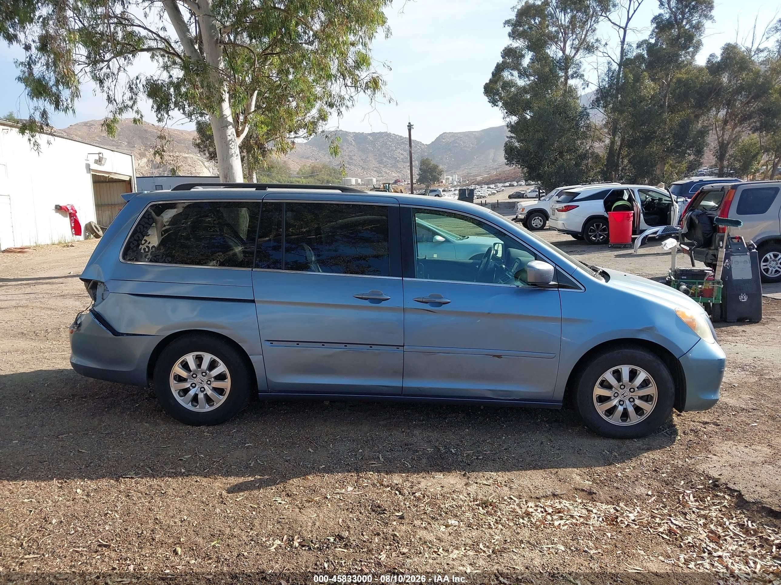 2010 Honda Odyssey Ex-l Синий vin: 5FNRL3H76AB086077