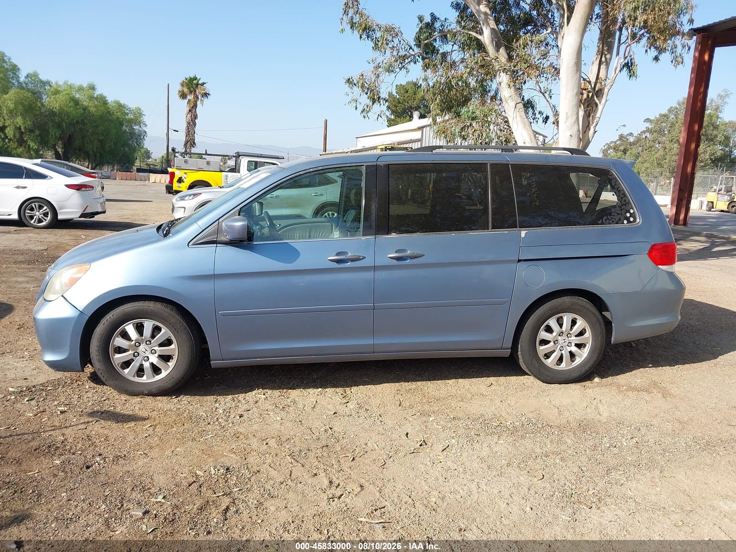 2010 Honda Odyssey Ex-l Синий vin: 5FNRL3H76AB086077