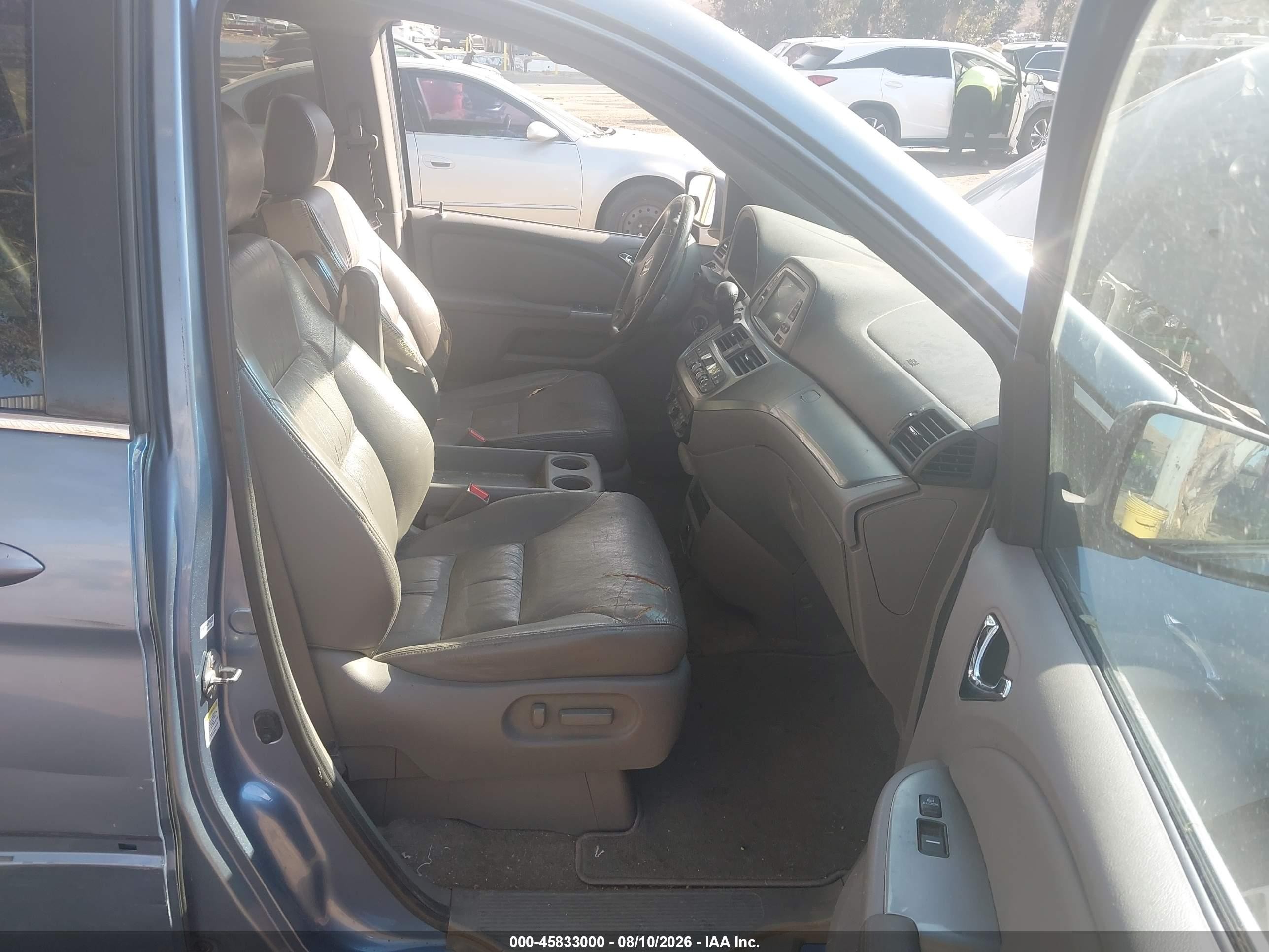 2010 Honda Odyssey Ex-l Синий vin: 5FNRL3H76AB086077