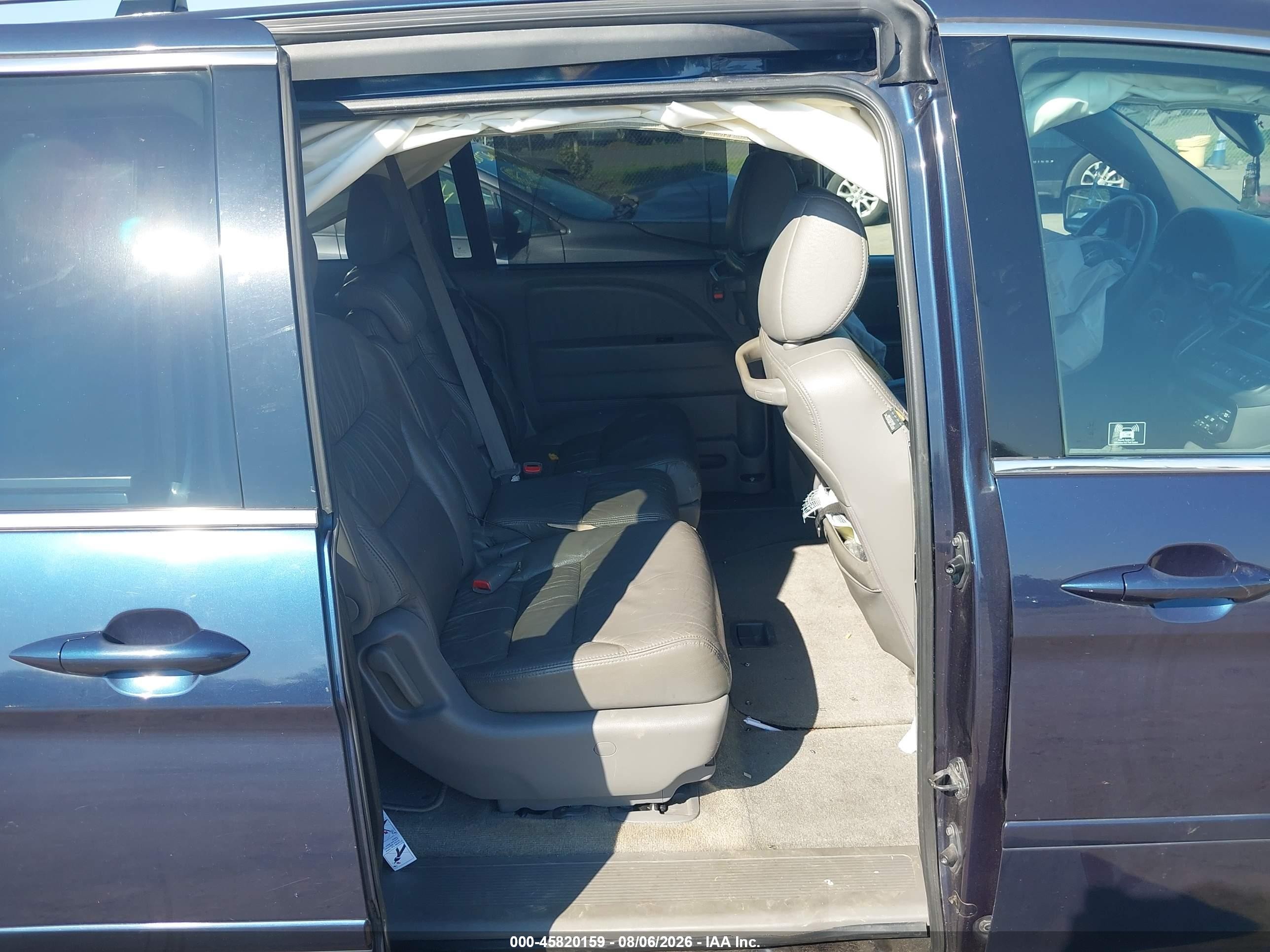 2010 Honda Odyssey Ex-l Blue vin: 5FNRL3H77AB031914