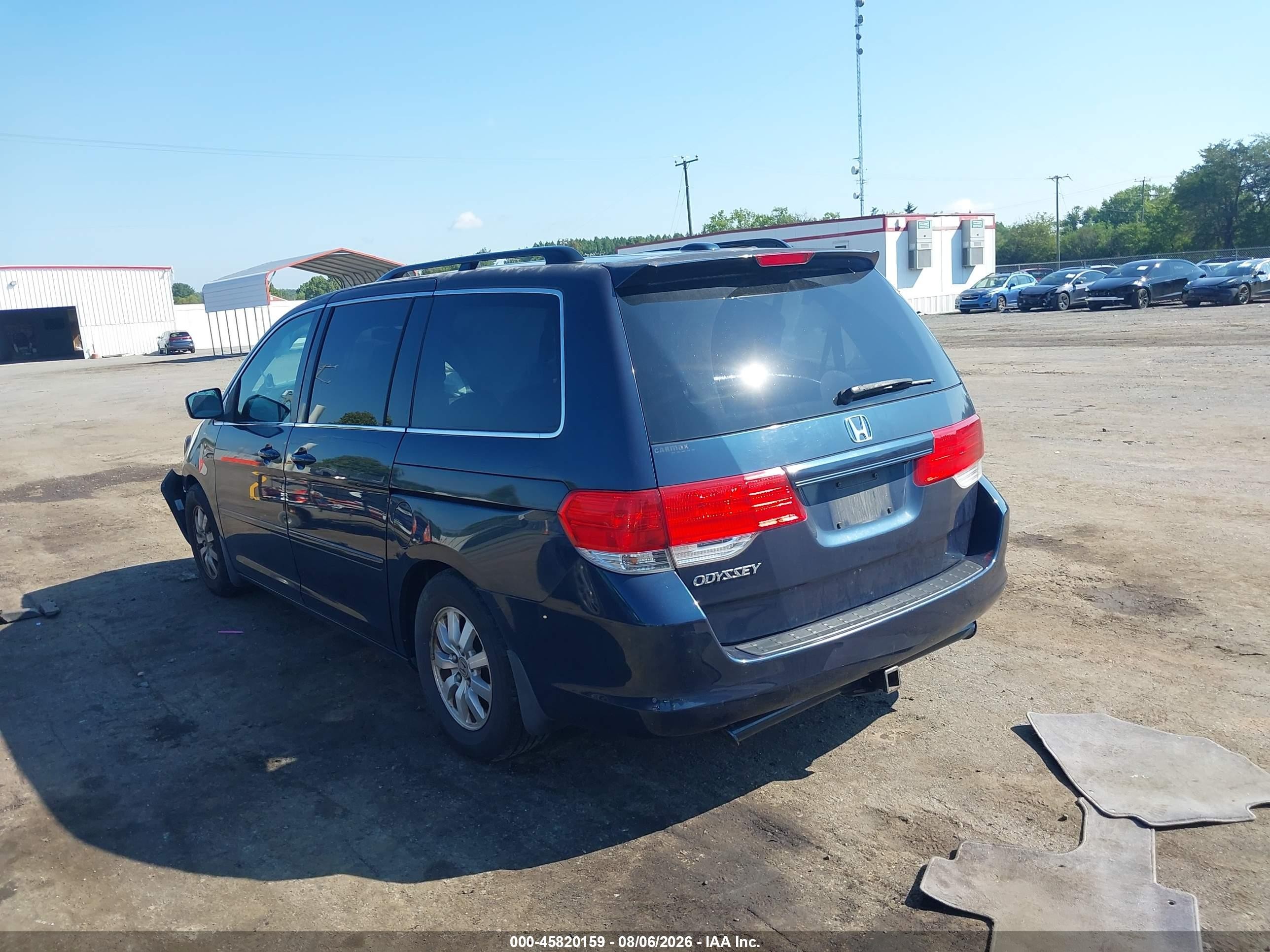 2010 Honda Odyssey Ex-l Blue vin: 5FNRL3H77AB031914