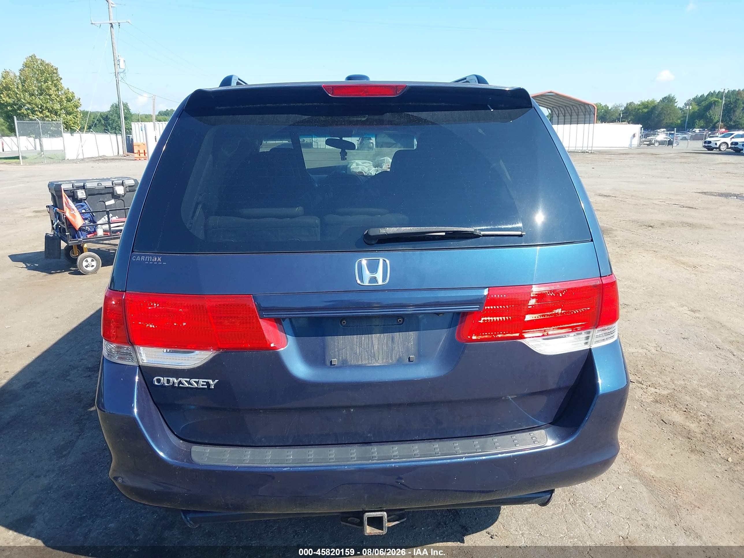 2010 Honda Odyssey Ex-l Blue vin: 5FNRL3H77AB031914