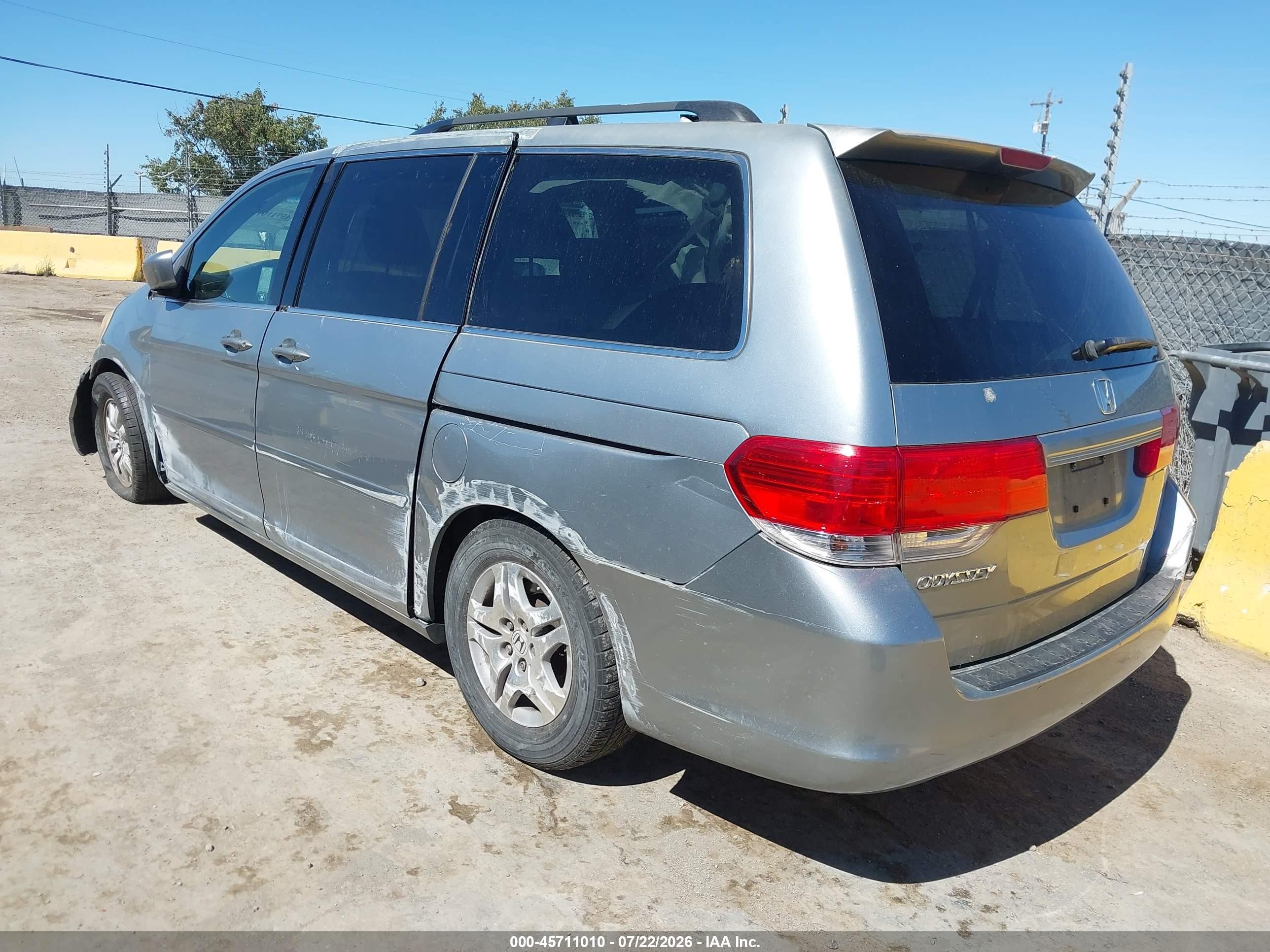 2010 Honda Odyssey Ex-l Серебряный vin: 5FNRL3H77AB034540