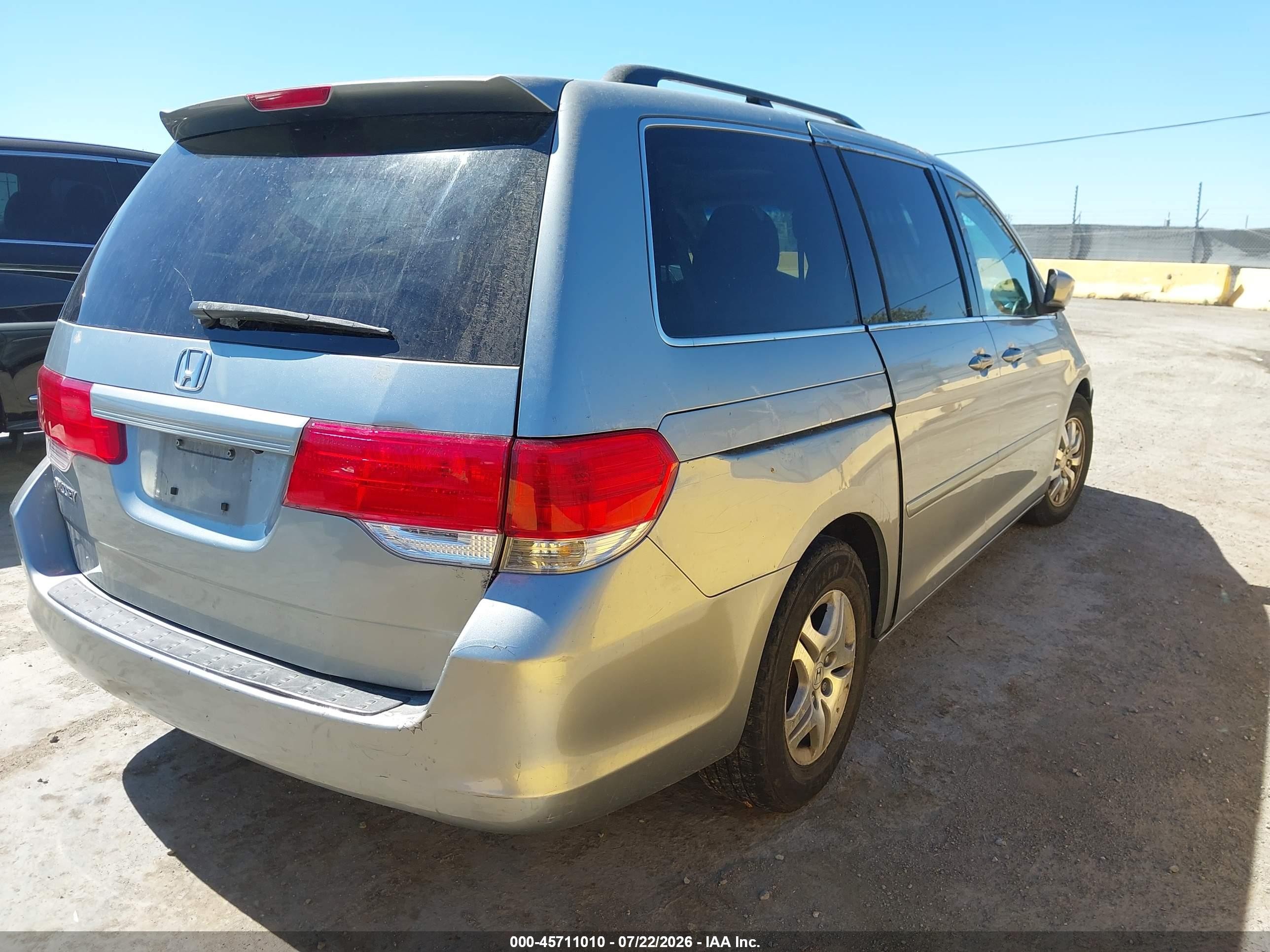 2010 Honda Odyssey Ex-l Серебряный vin: 5FNRL3H77AB034540
