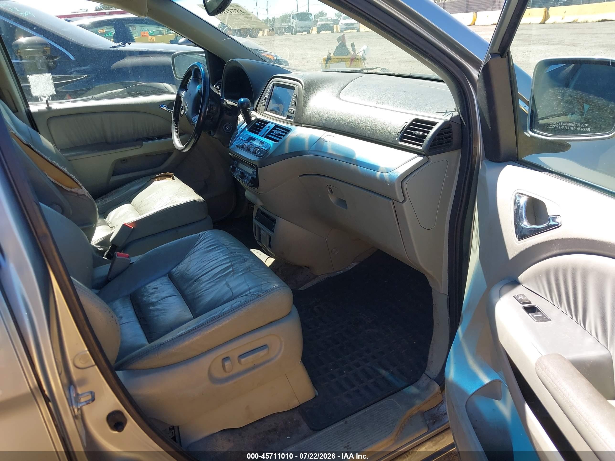 2010 Honda Odyssey Ex-l Серебряный vin: 5FNRL3H77AB034540