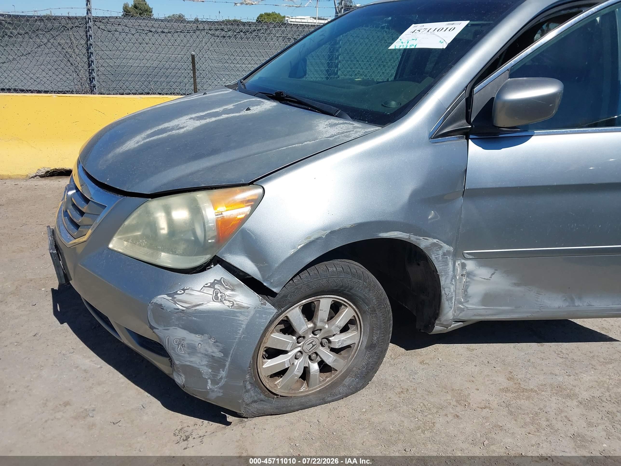 2010 Honda Odyssey Ex-l Серебряный vin: 5FNRL3H77AB034540