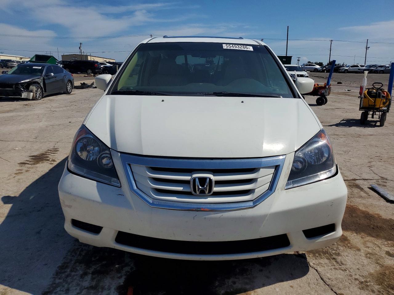 2010 Honda Odyssey Exl White vin: 5FNRL3H77AB041746