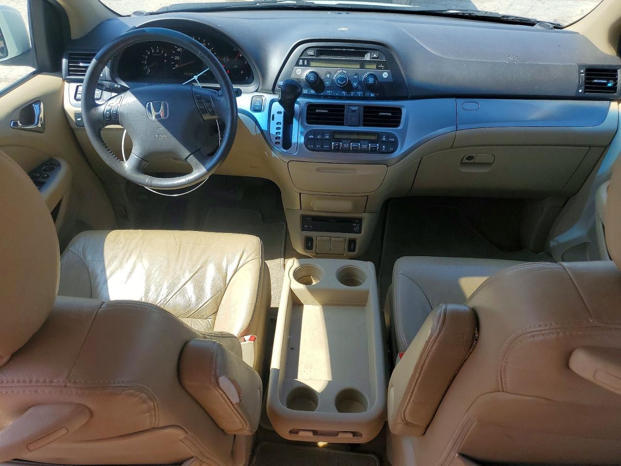 2010 Honda Odyssey Exl White vin: 5FNRL3H77AB041746