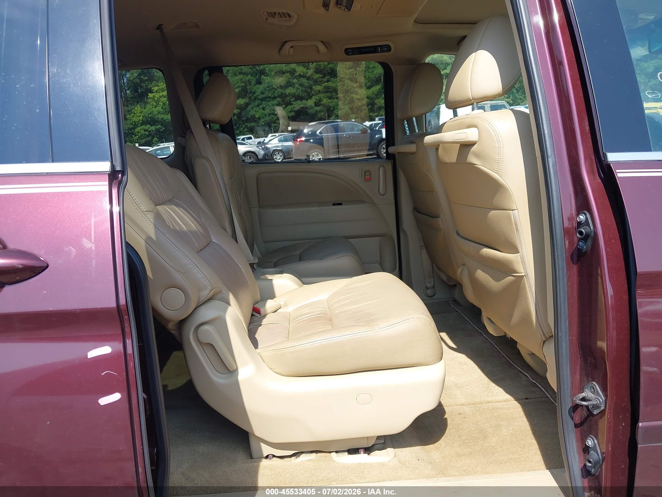 2010 Honda Odyssey Ex-l Purple vin: 5FNRL3H77AB092048