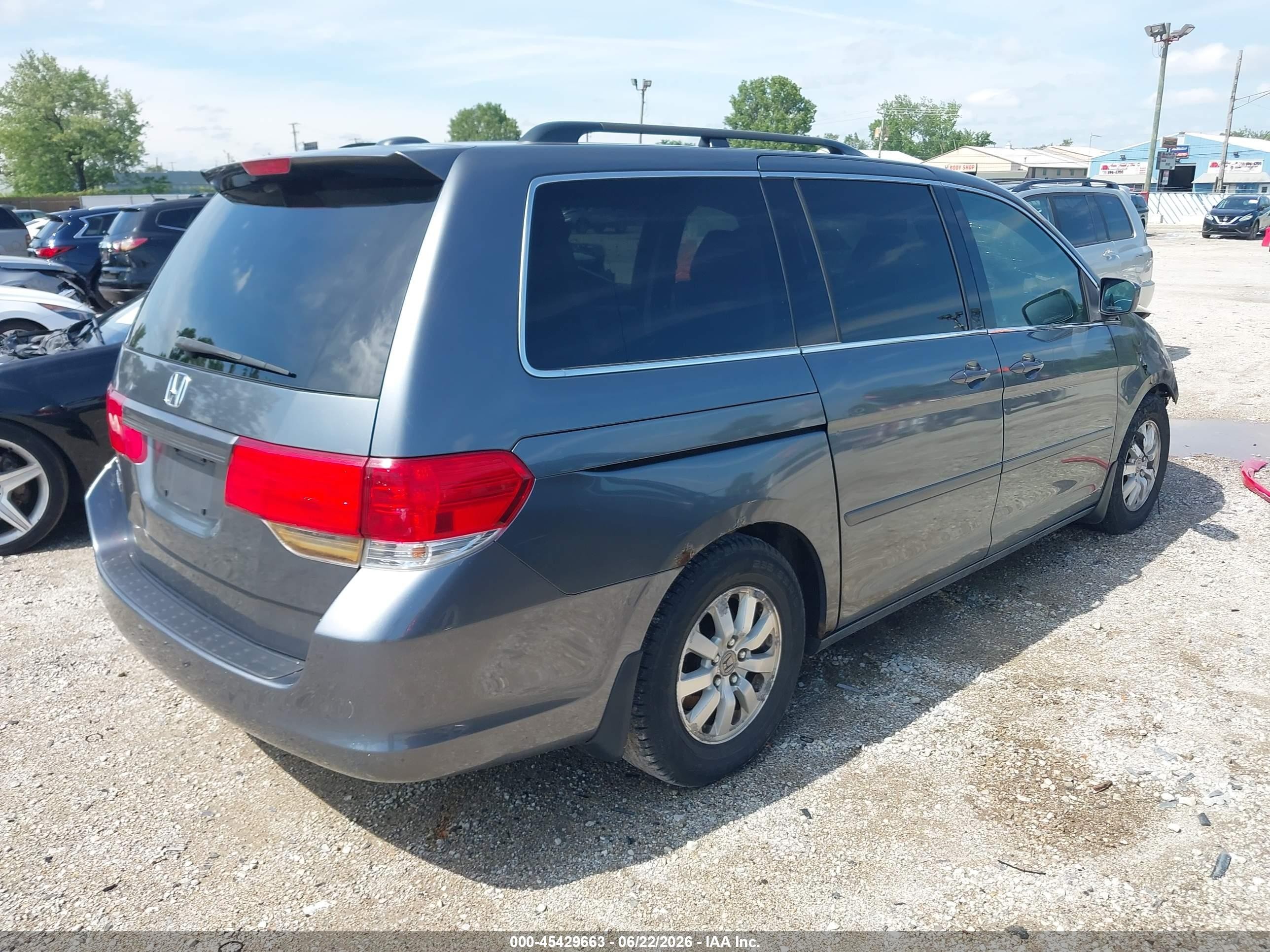 2010 Honda Odyssey Ex-l Gray vin: 5FNRL3H77AB113612