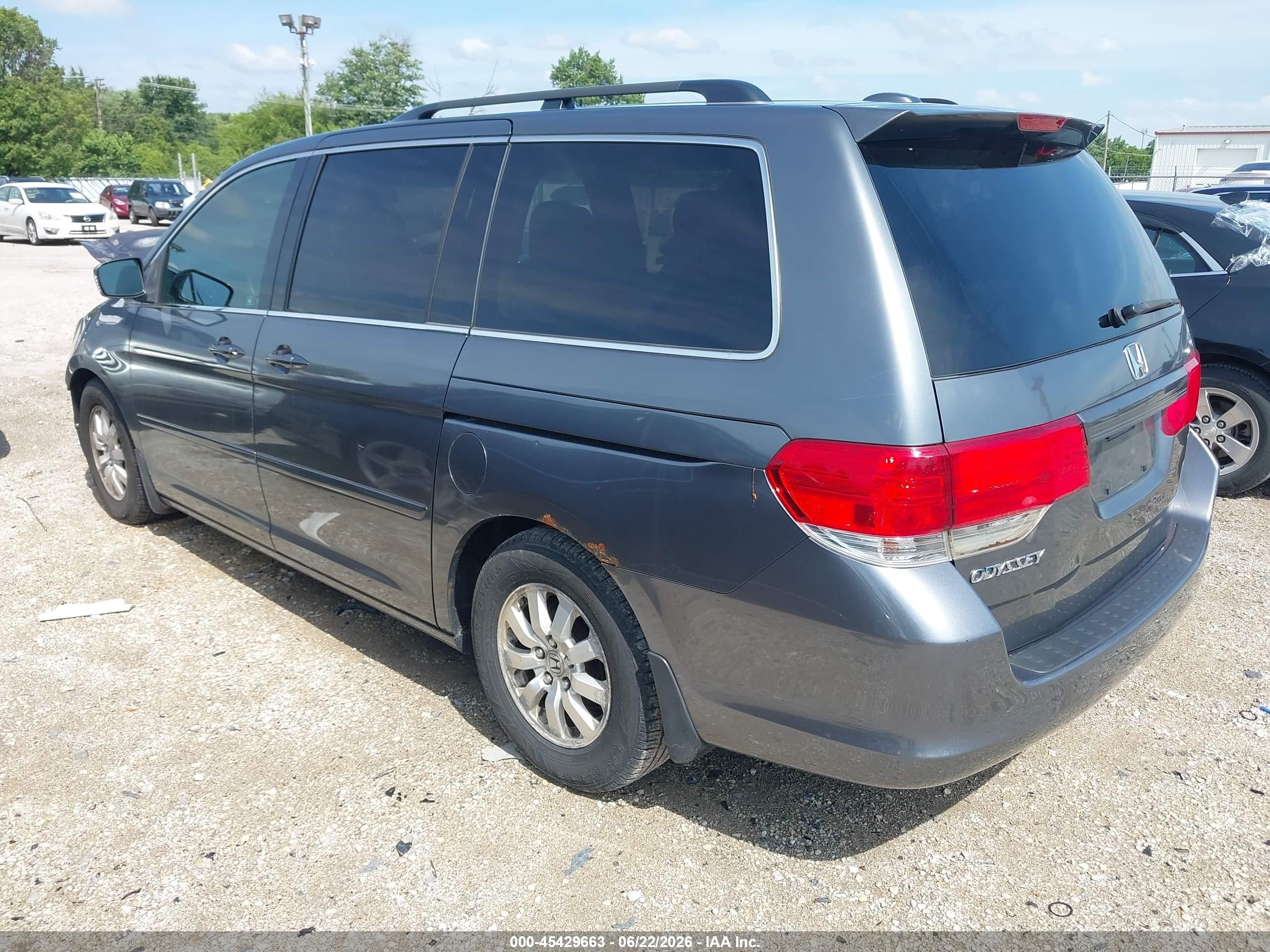 2010 Honda Odyssey Ex-l Gray vin: 5FNRL3H77AB113612