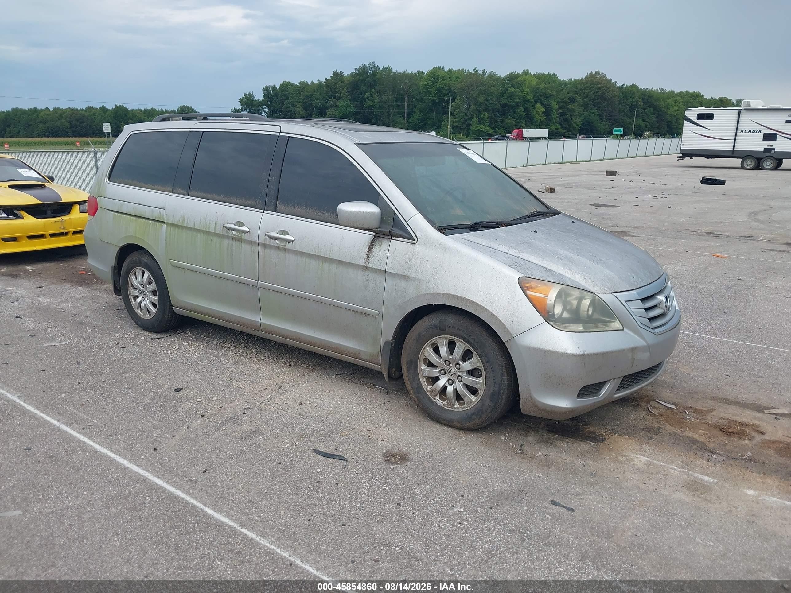 2010 Honda Odyssey Ex-l Silver vin: 5FNRL3H78AB034353