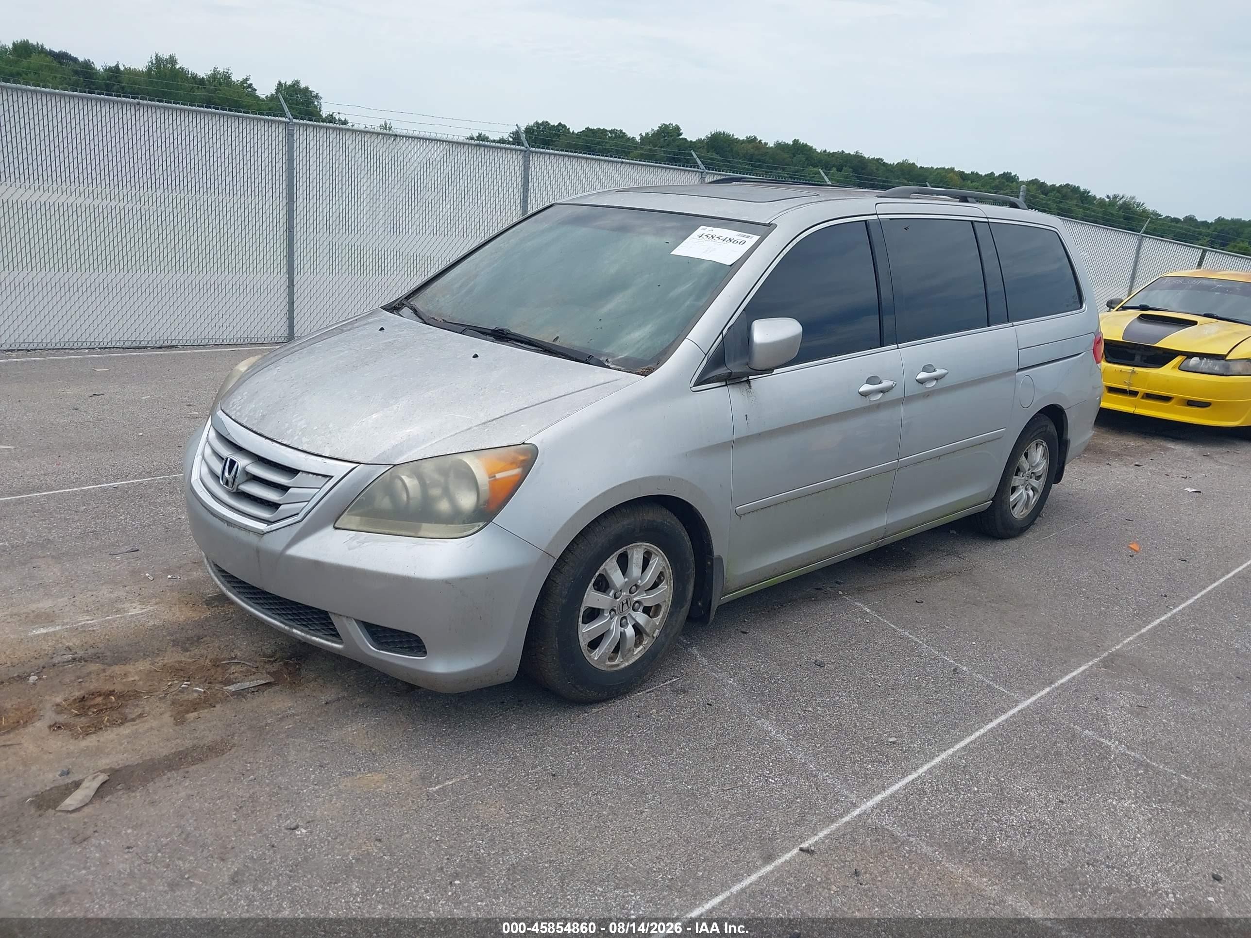 2010 Honda Odyssey Ex-l Silver vin: 5FNRL3H78AB034353
