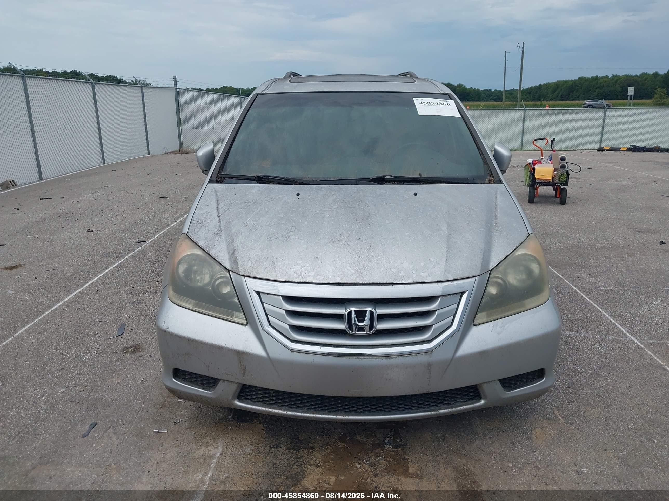 2010 Honda Odyssey Ex-l Silver vin: 5FNRL3H78AB034353