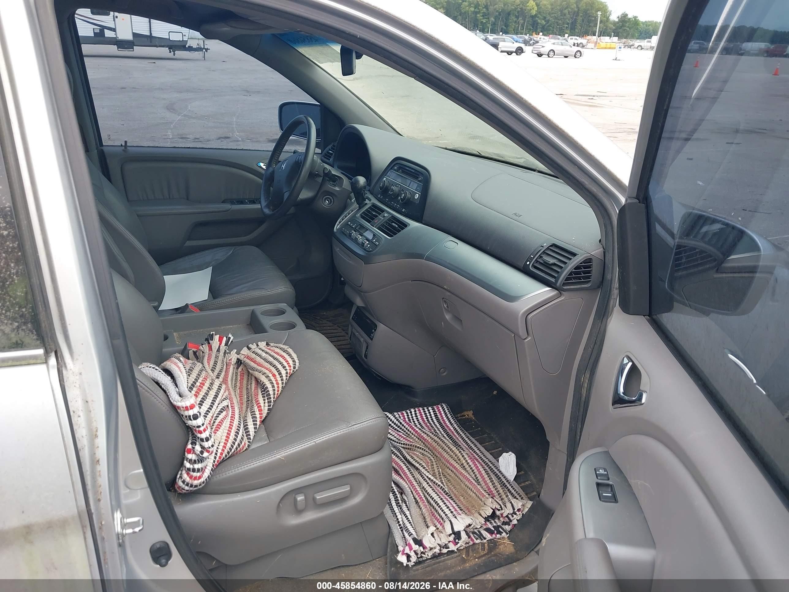 2010 Honda Odyssey Ex-l Silver vin: 5FNRL3H78AB034353