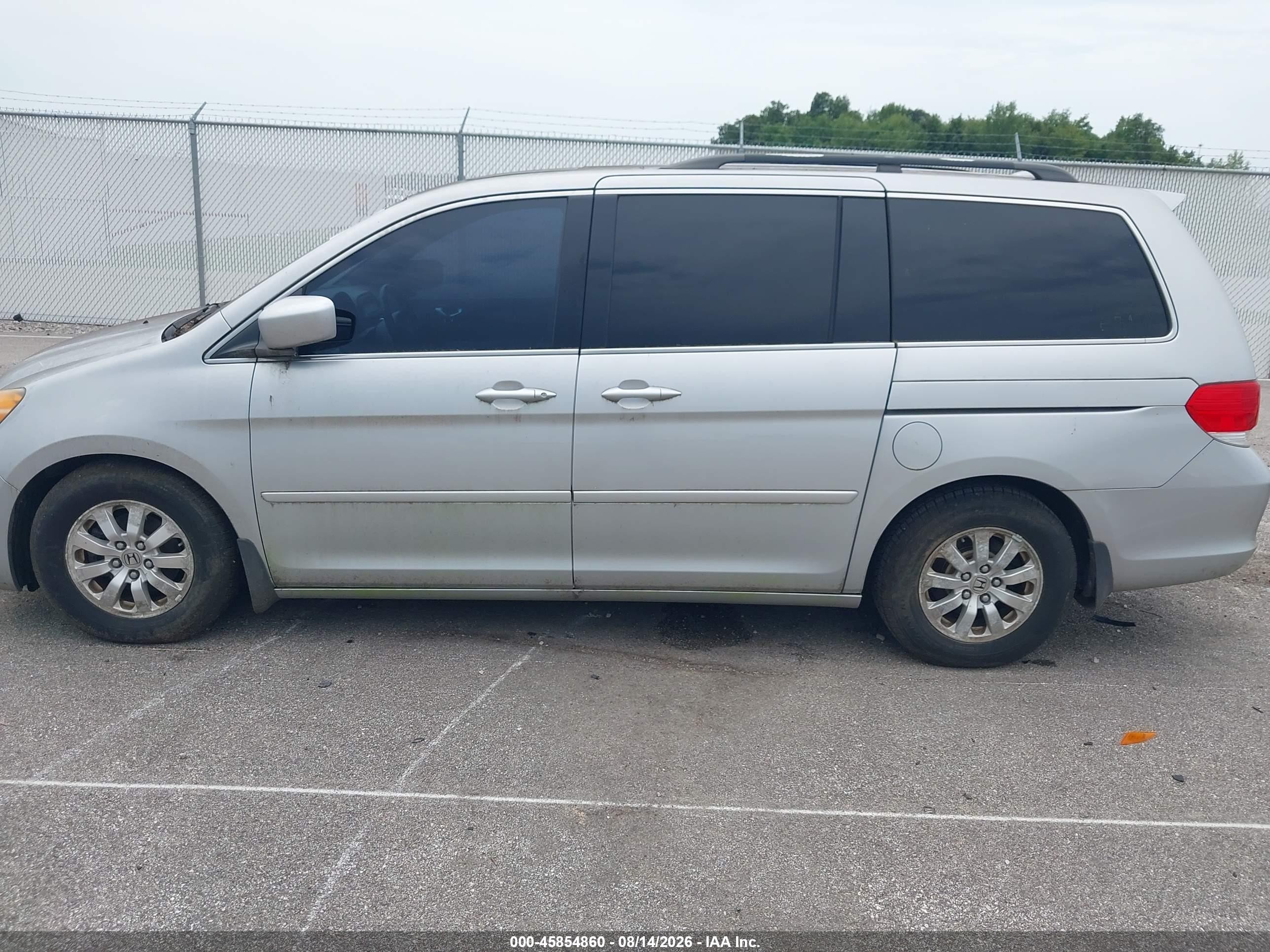 2010 Honda Odyssey Ex-l Silver vin: 5FNRL3H78AB034353