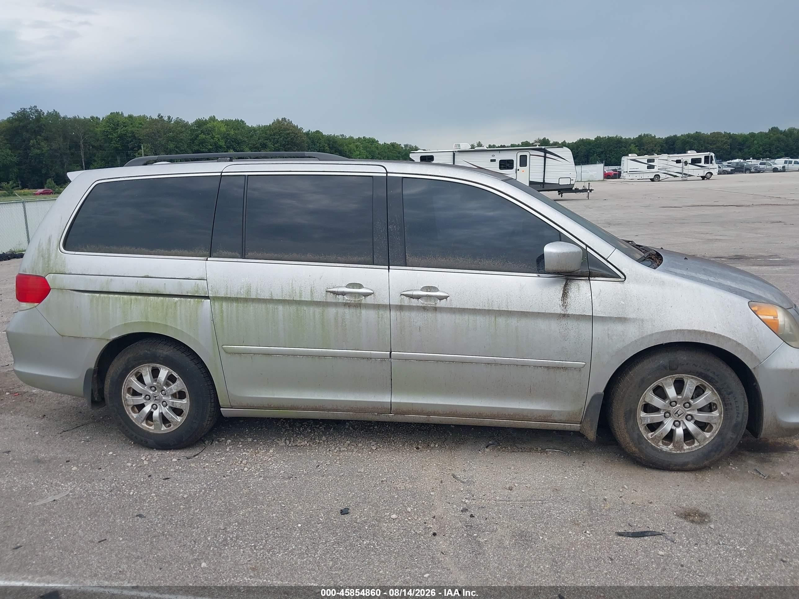 2010 Honda Odyssey Ex-l Silver vin: 5FNRL3H78AB034353