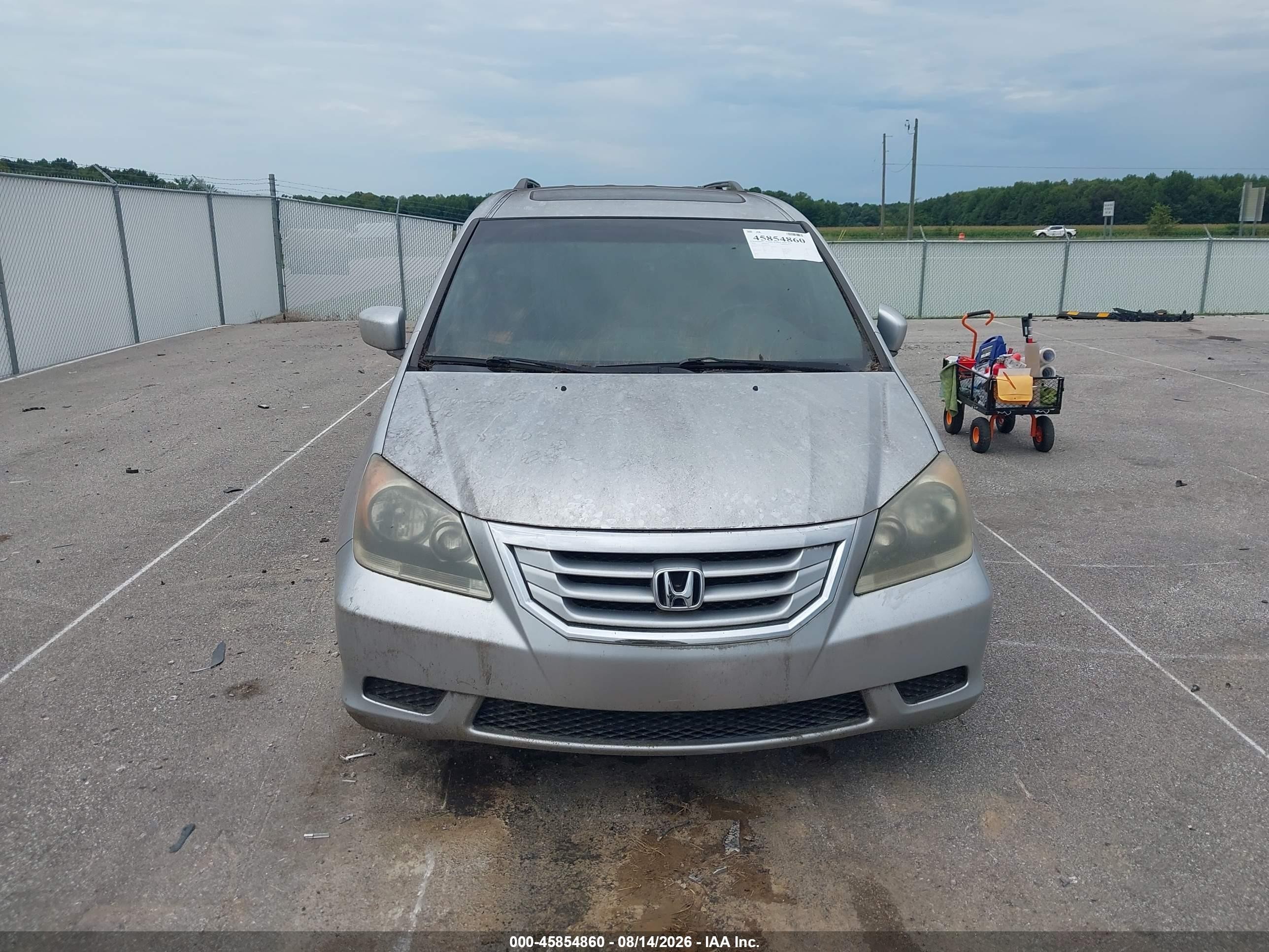 2010 Honda Odyssey Ex-l Silver vin: 5FNRL3H78AB034353