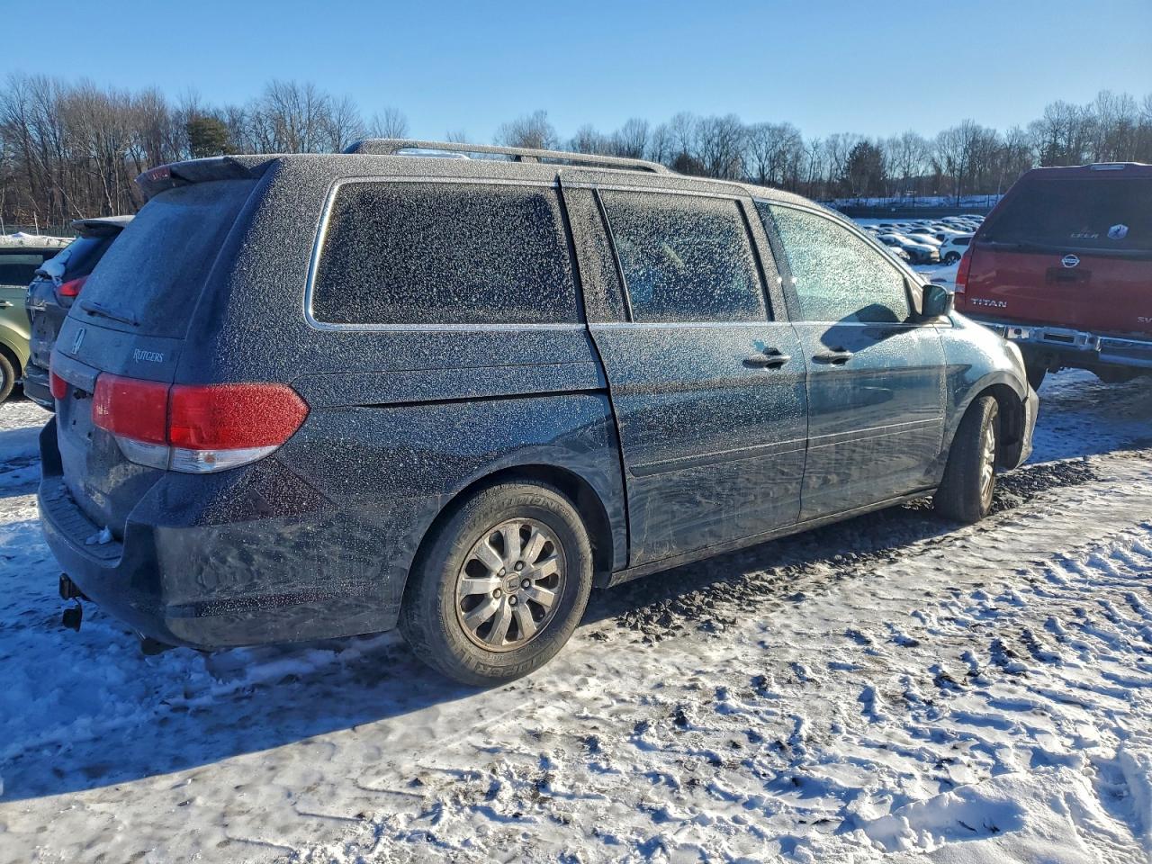 2010 Honda Odyssey Exl Blue vin: 5FNRL3H78AB058068