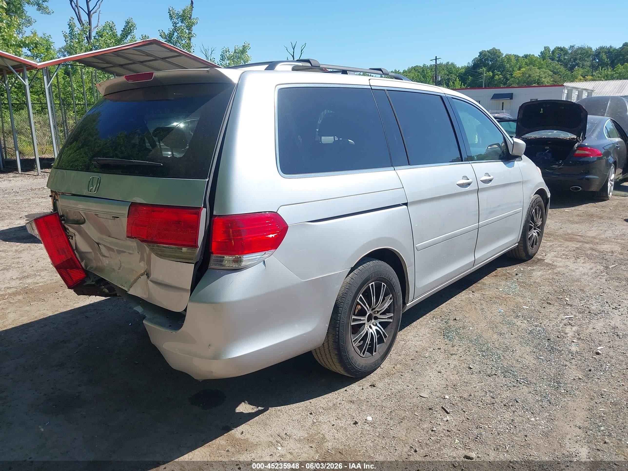 2010 Honda Odyssey Ex-l Silver vin: 5FNRL3H78AB077817